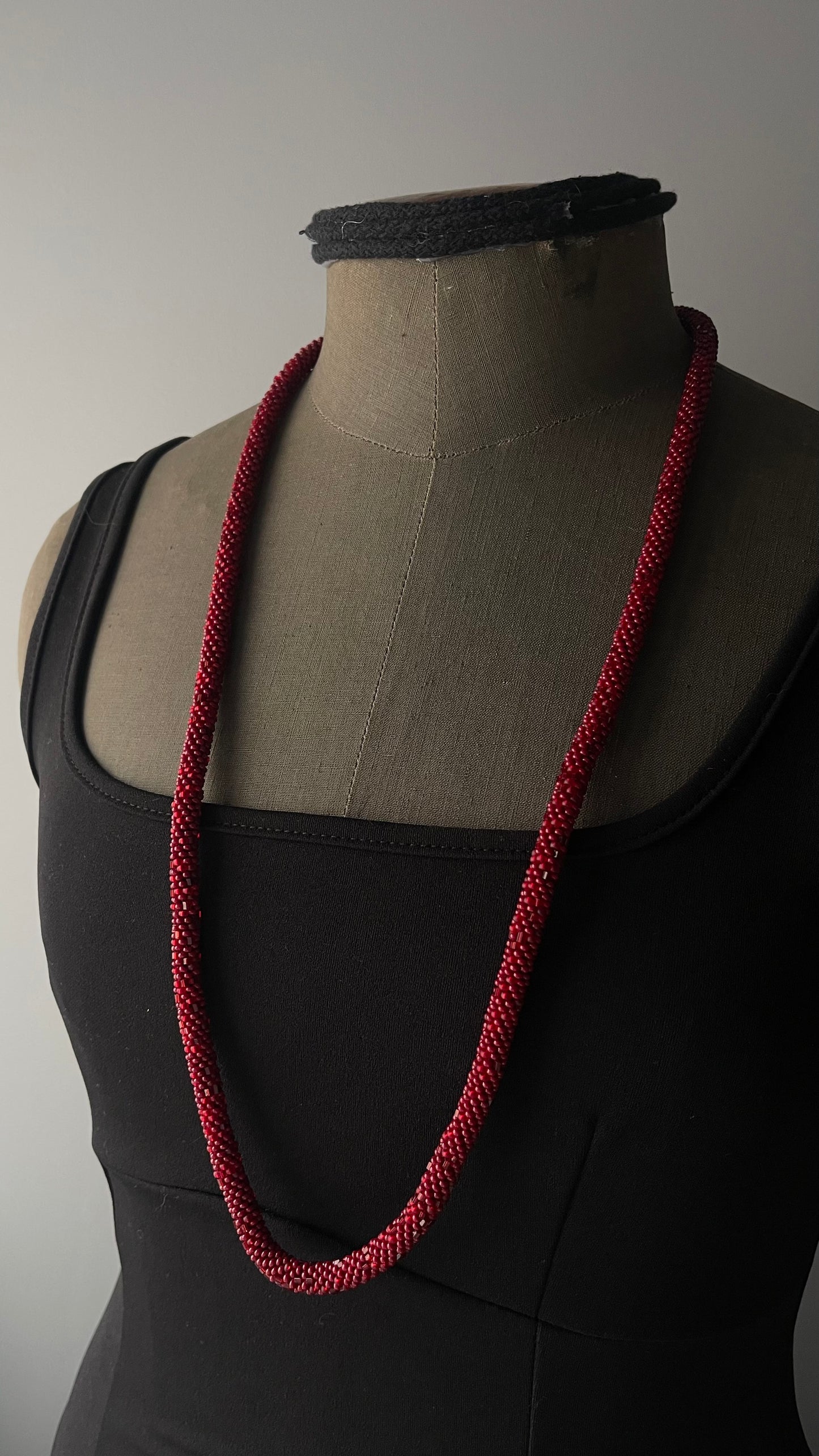 Red double choker