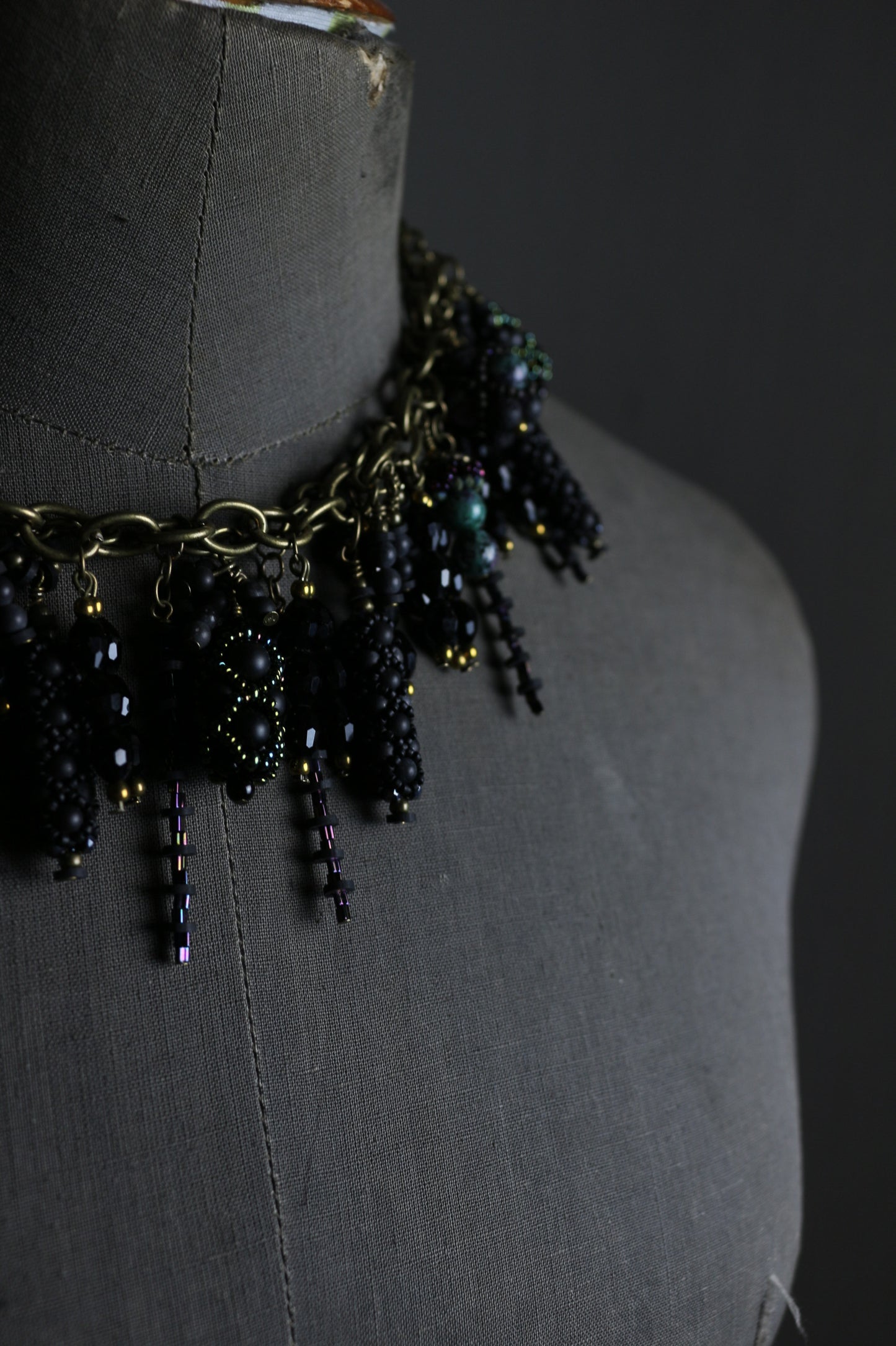 Black Pendant Necklace