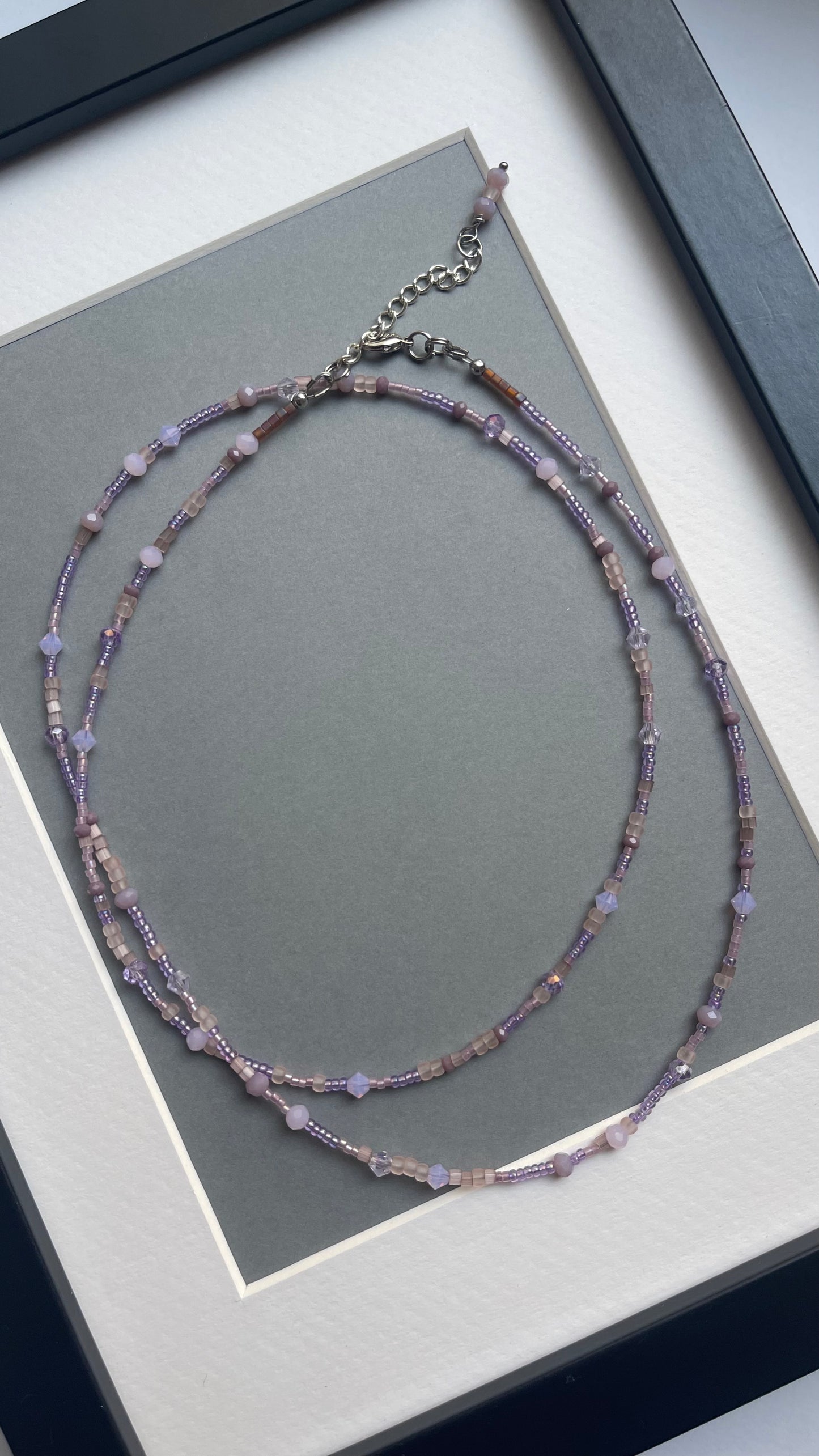 Double lillac choker