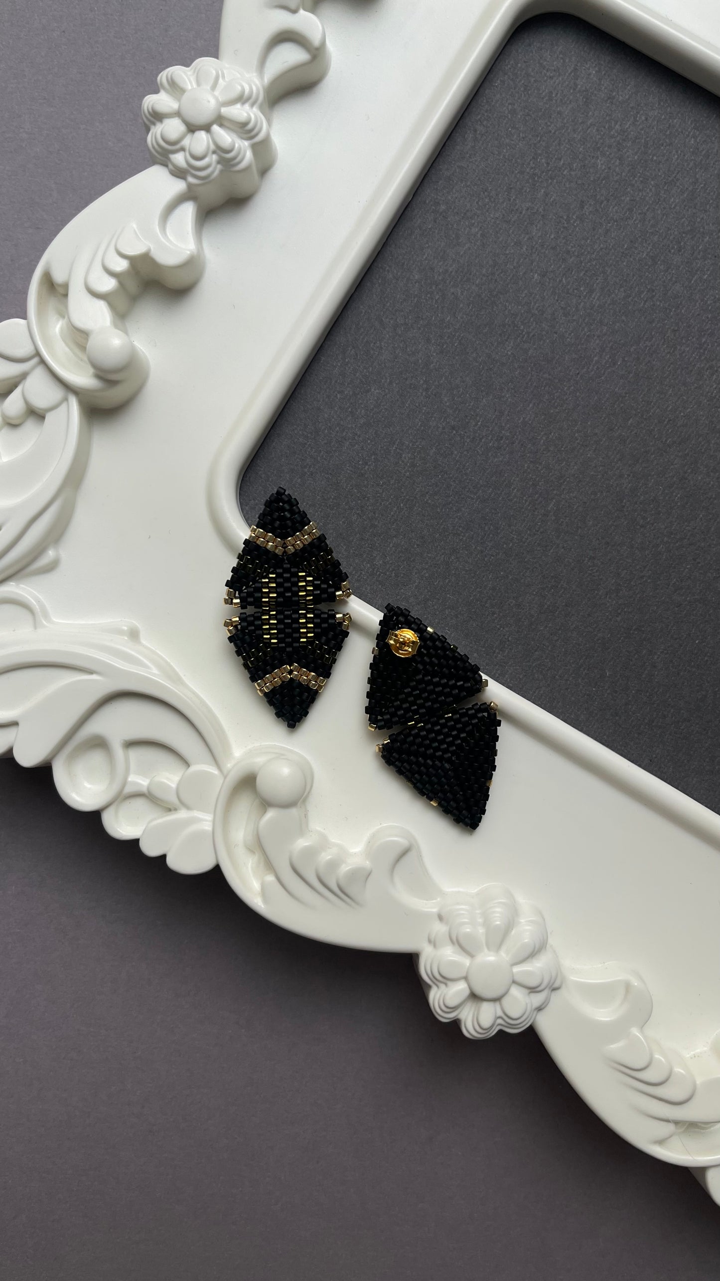 Multicolour Triangle earrings
