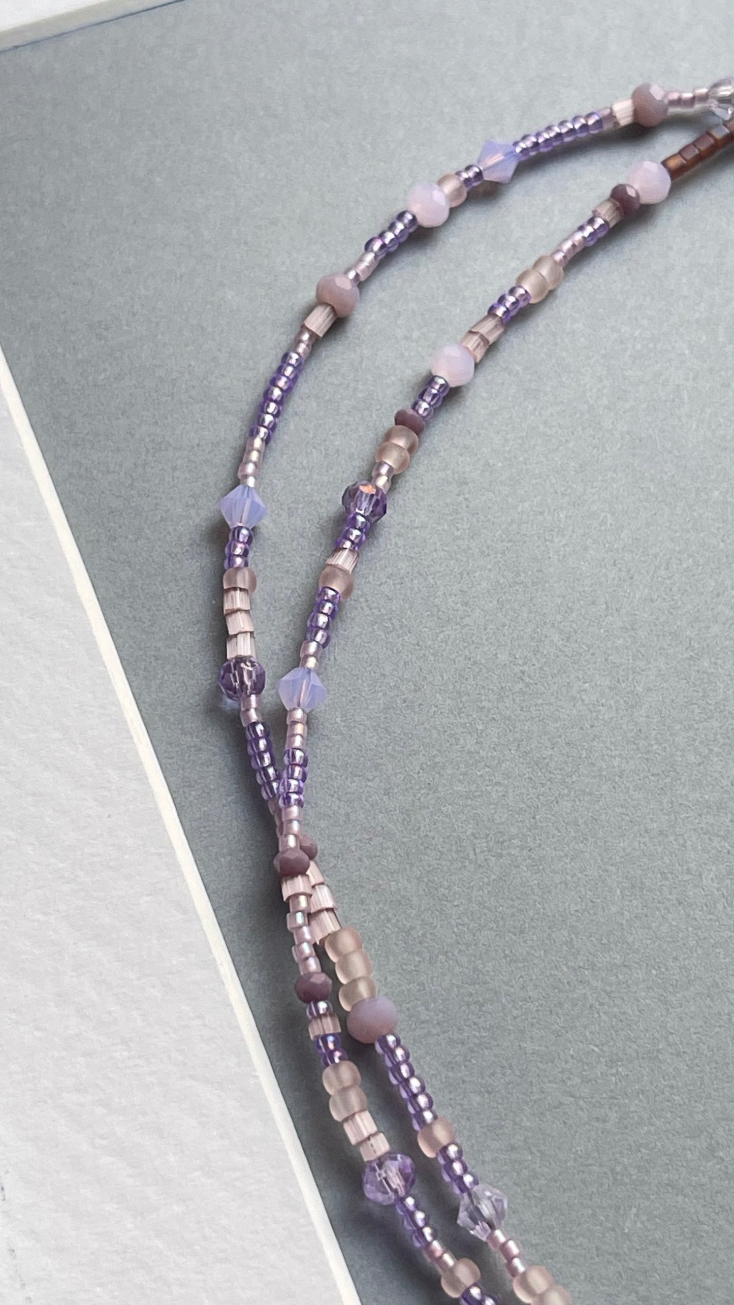 Double lillac choker