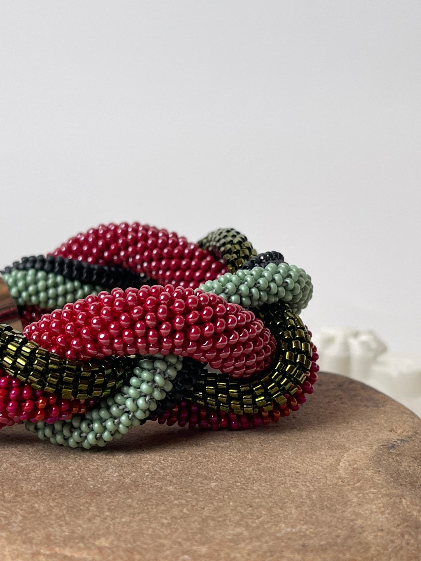 Large Multicolour braided bracelet