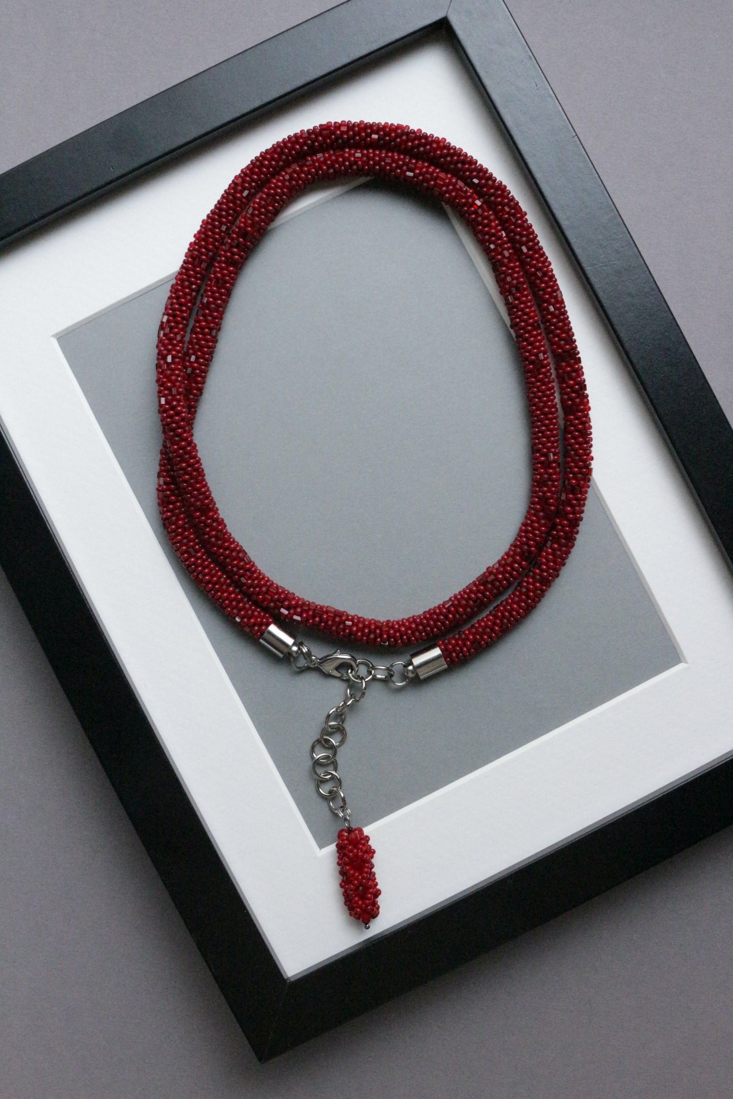Red double choker