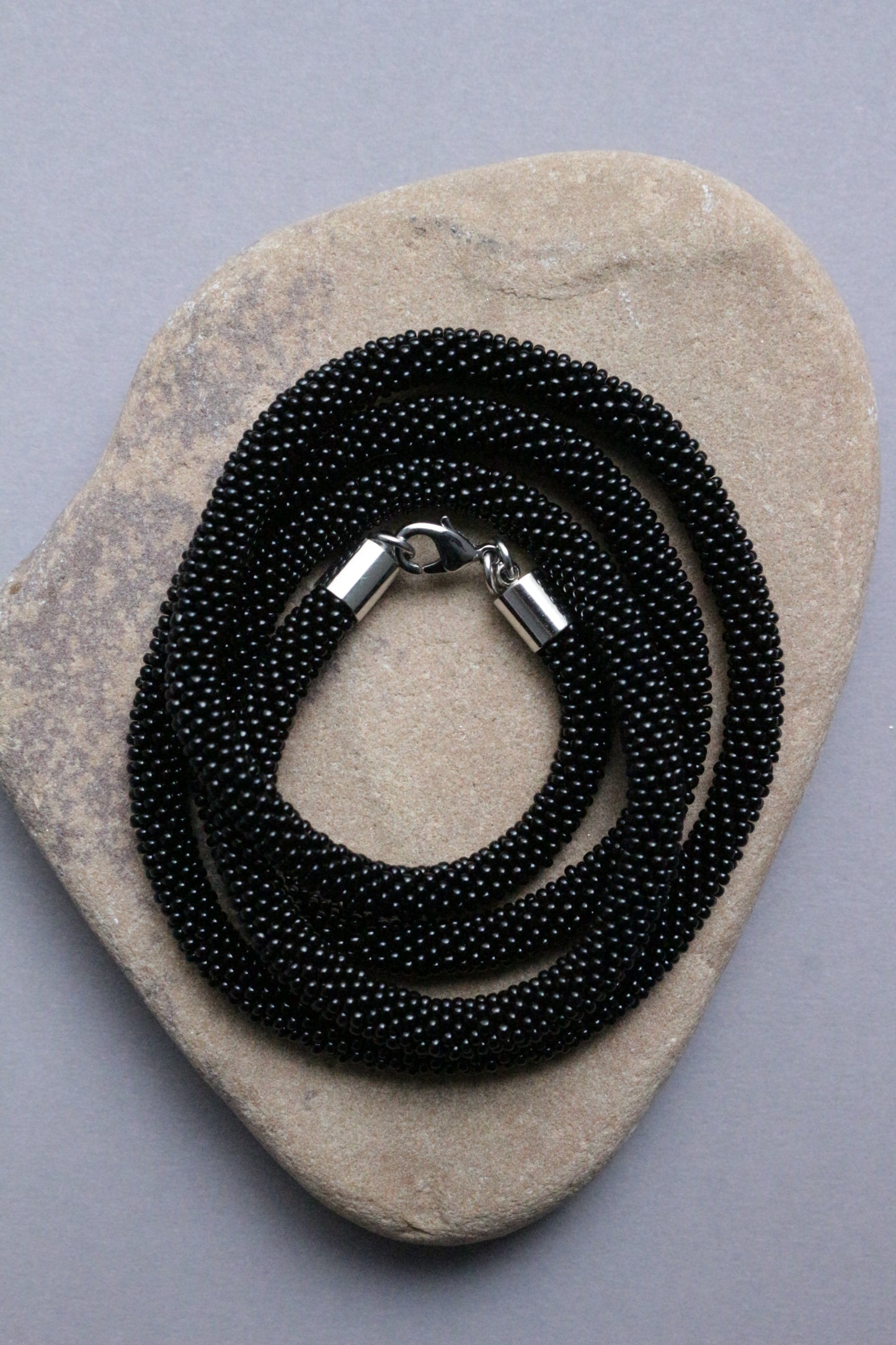 Black double choker