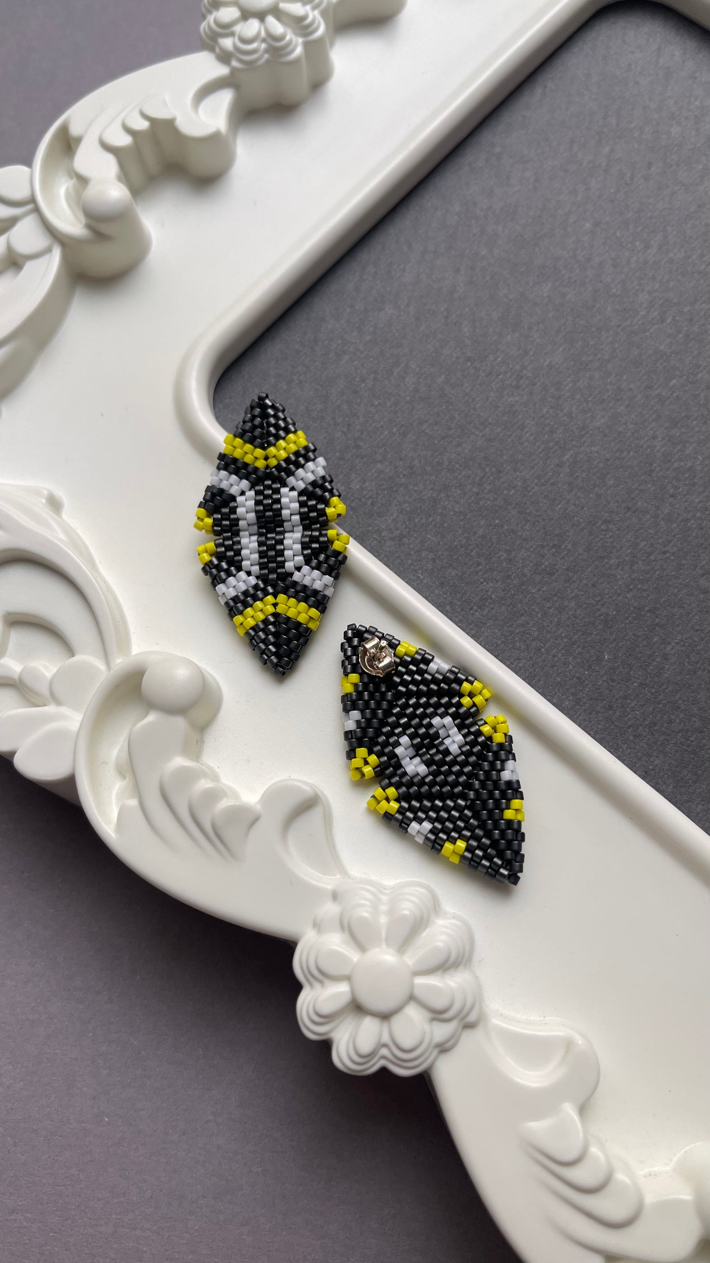 Multicolour Triangle earrings