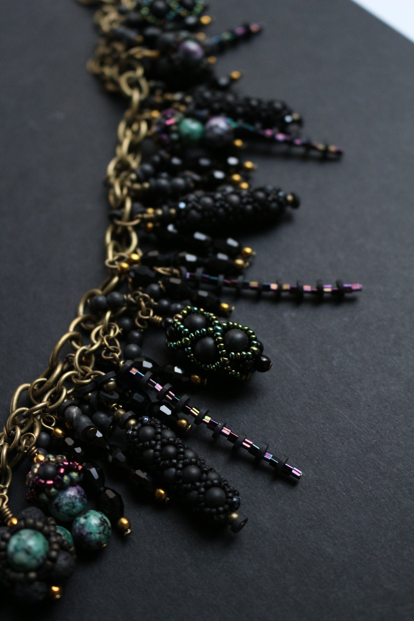 Black Pendant Necklace