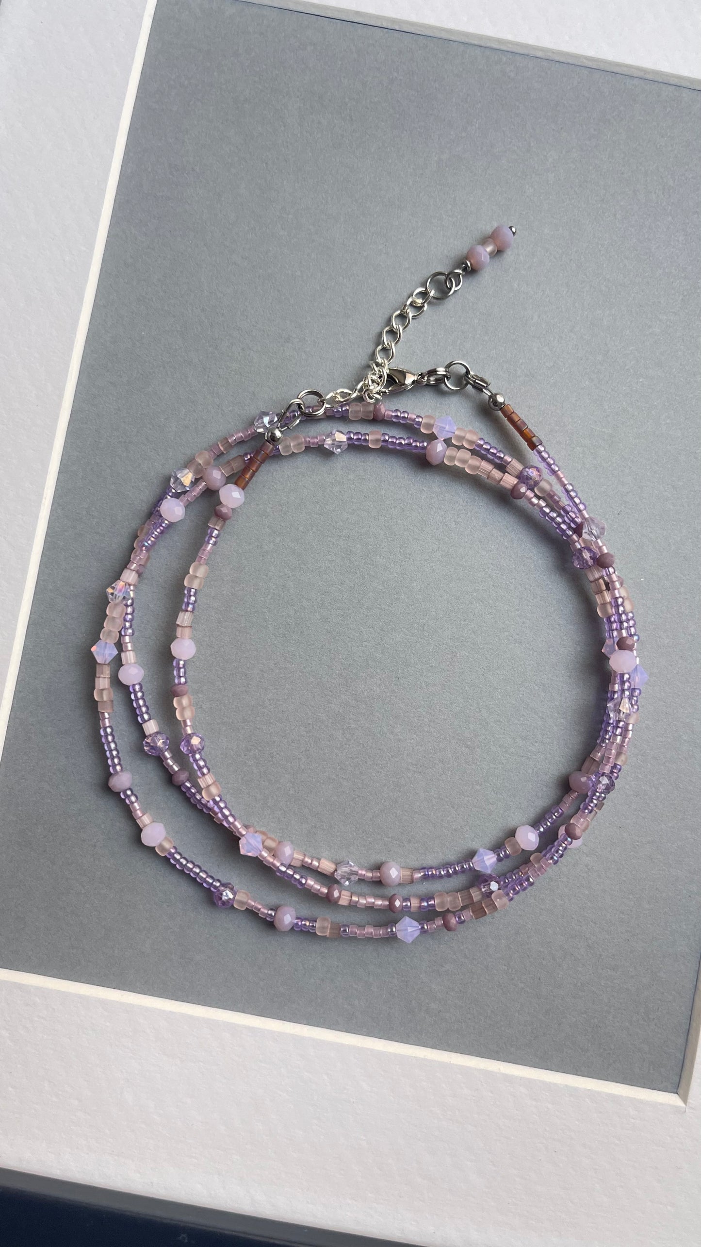 Double lillac choker