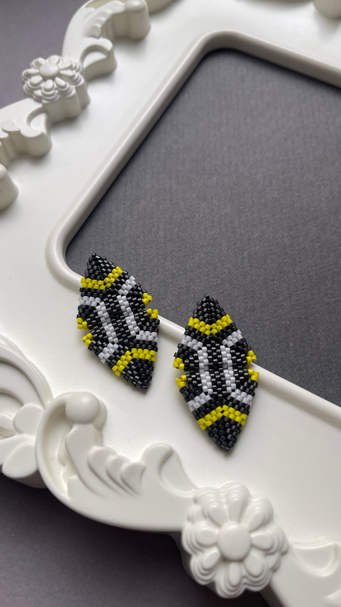 Multicolour Triangle earrings