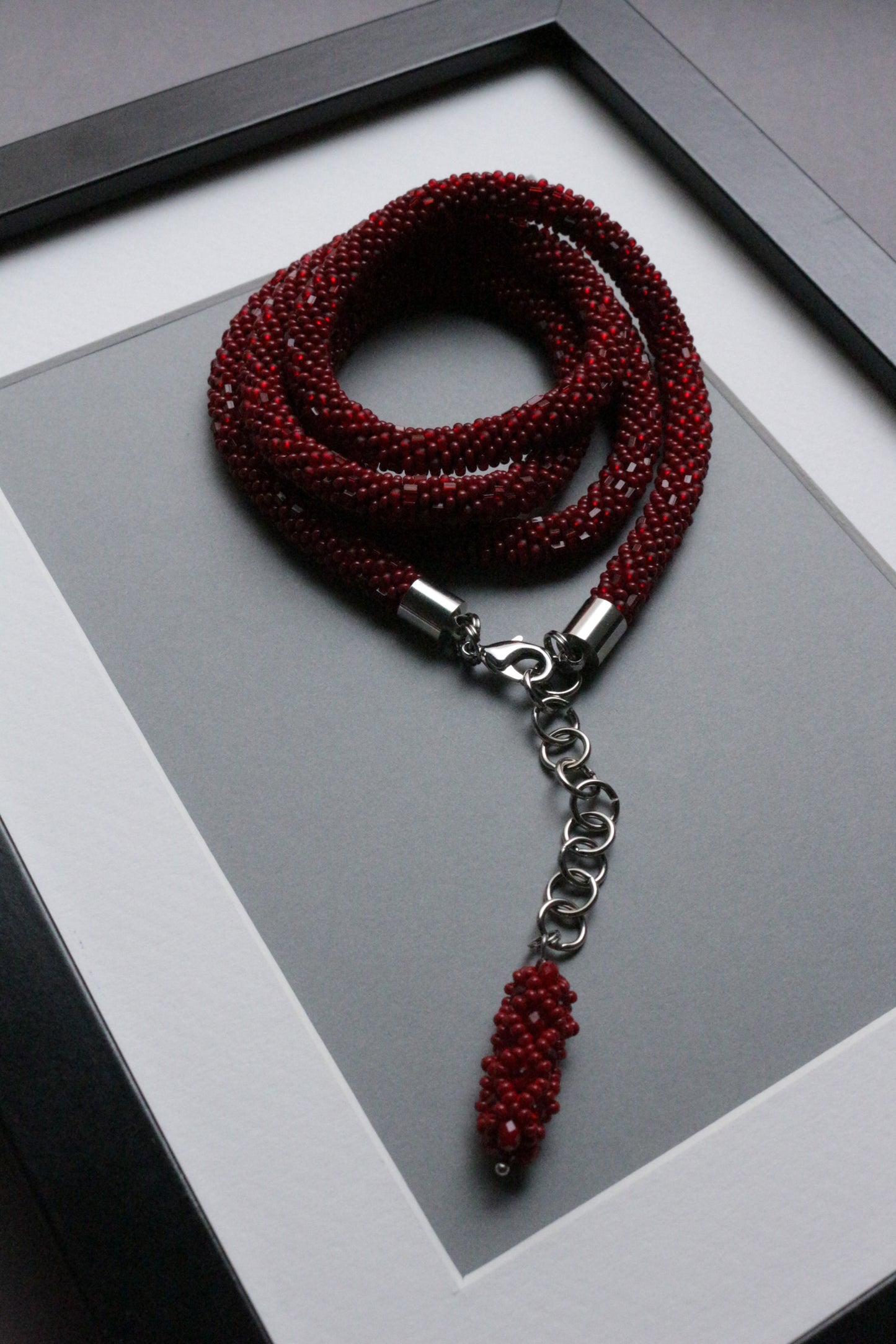 Red double choker