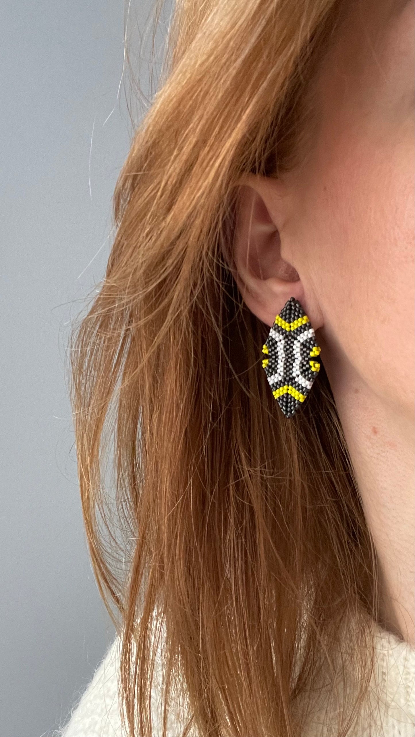 Multicolour Triangle earrings