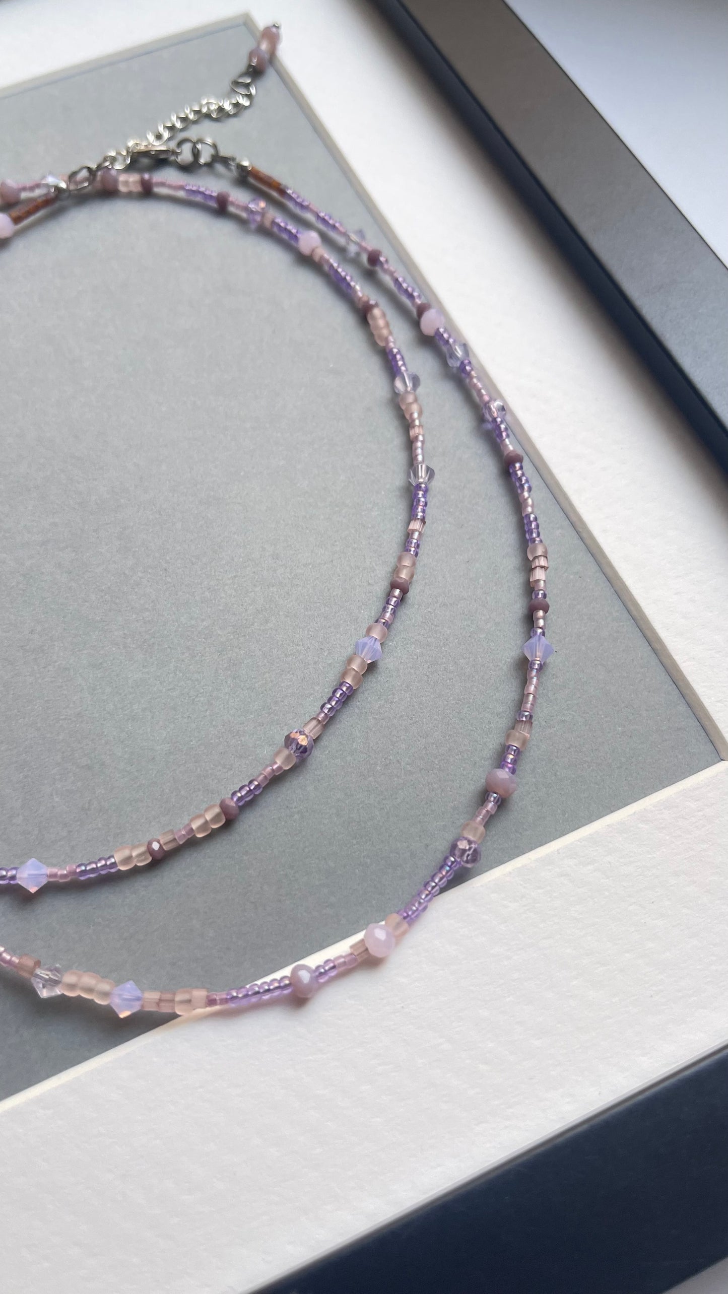 Double lillac choker