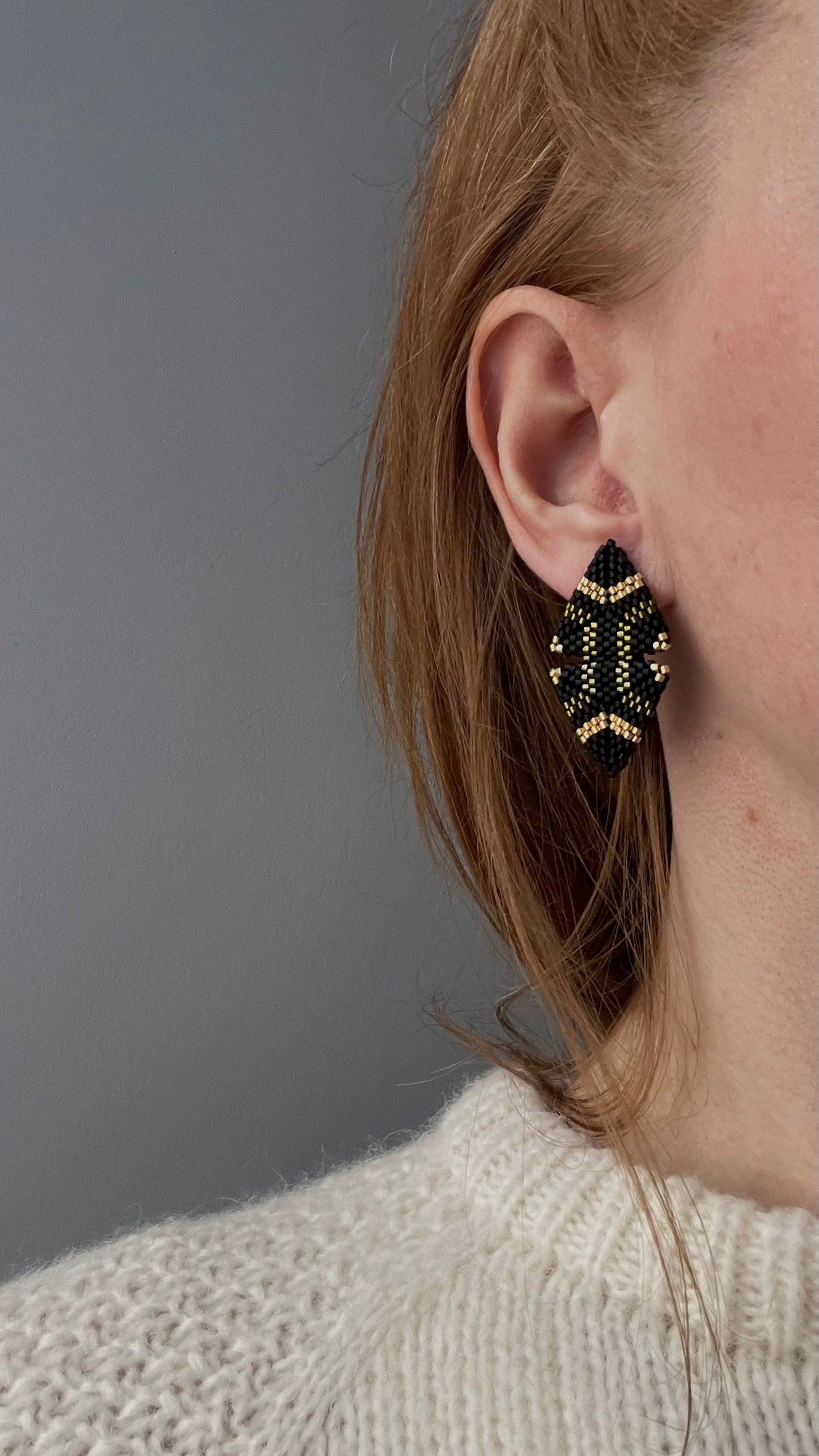 Multicolour Triangle earrings