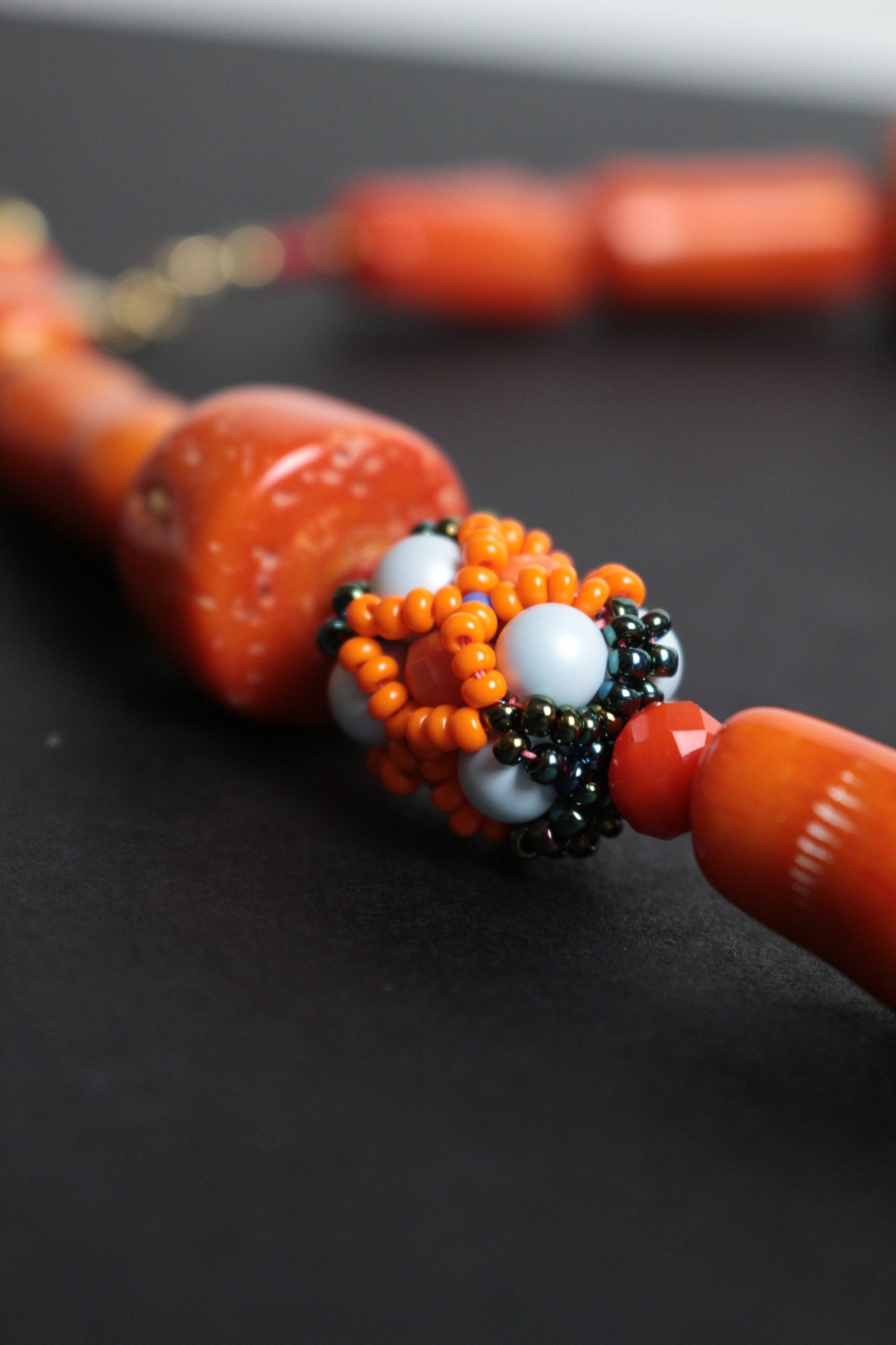 Coral Natural stone Necklace