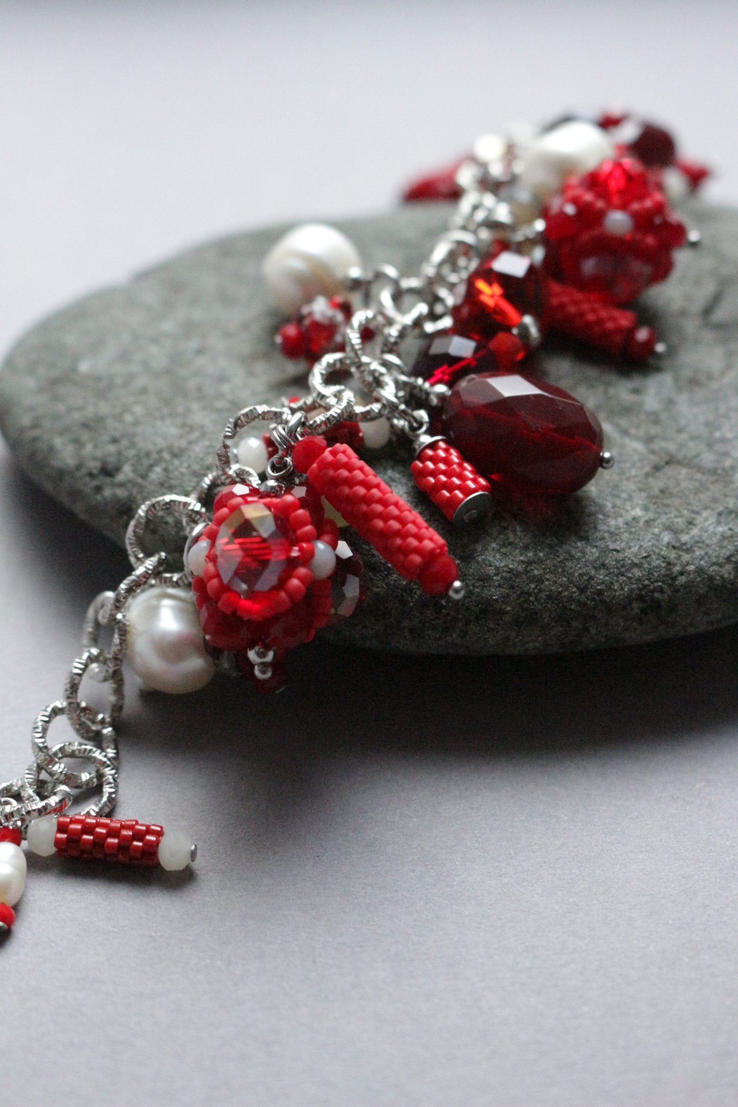 Red Pendant bracelet