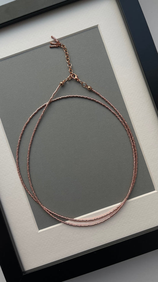 Double Rose Gold choker