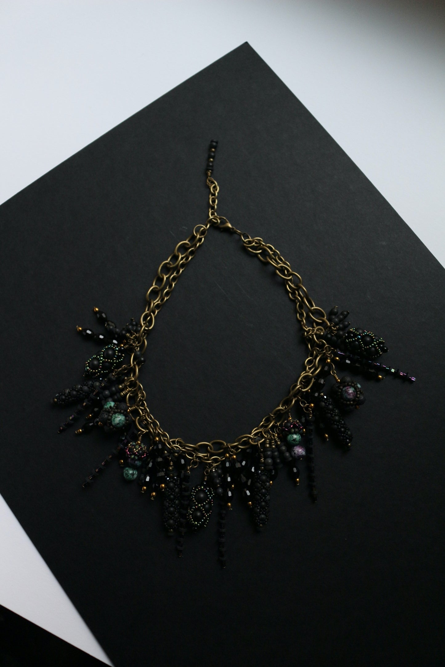 Black Pendant Necklace