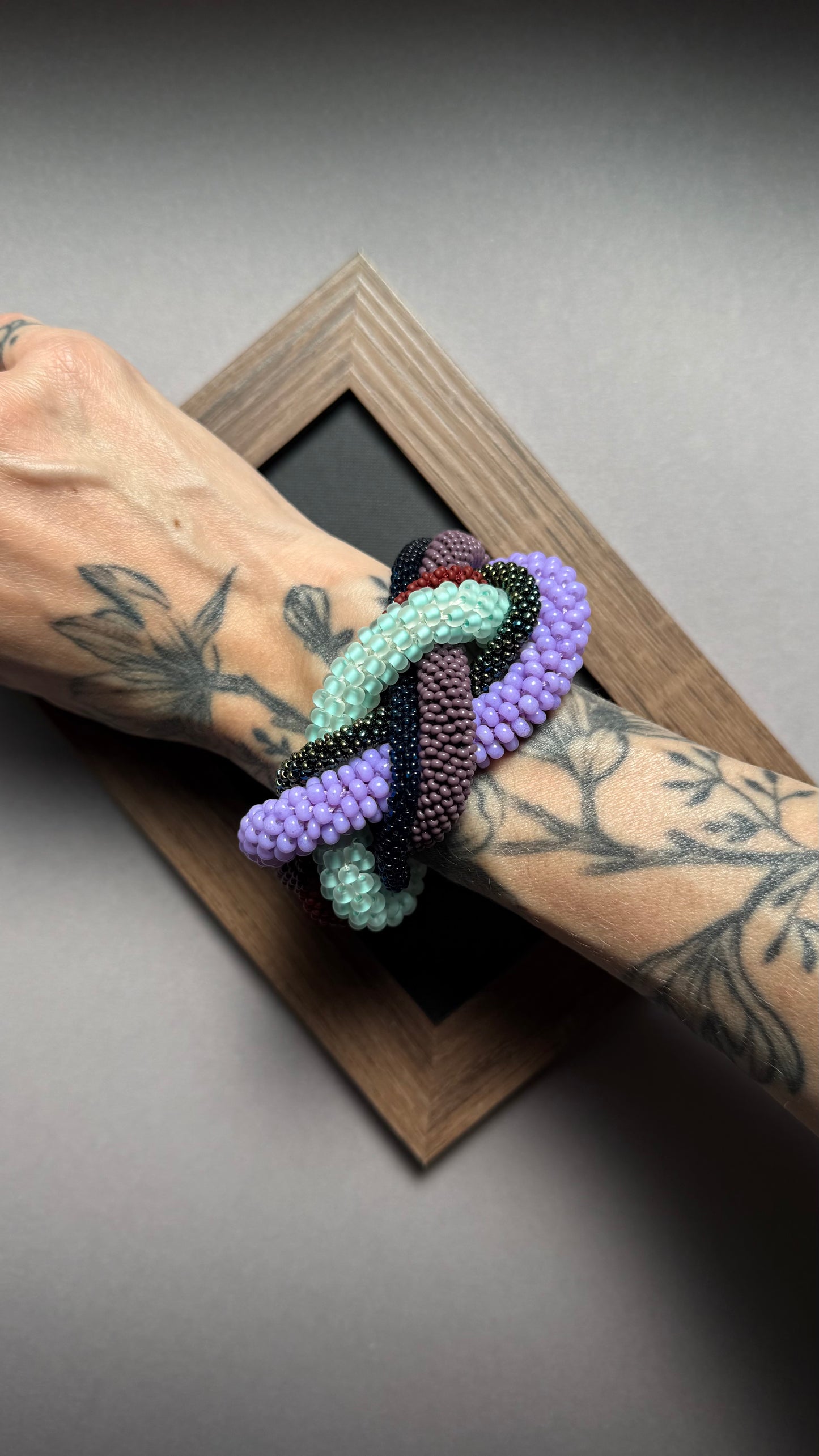Multicolour Braided Large bracelet