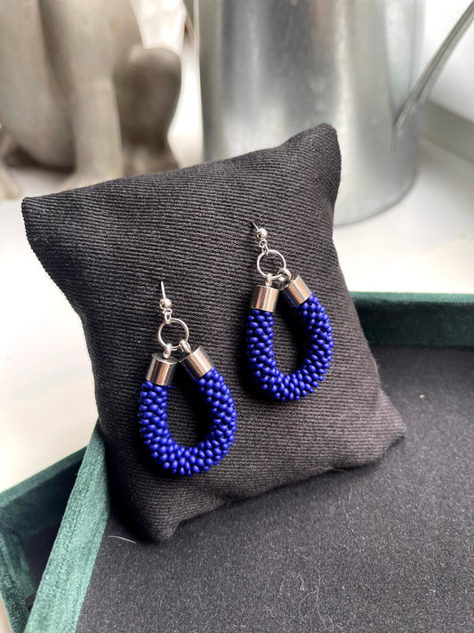 Blue beaded Earrings