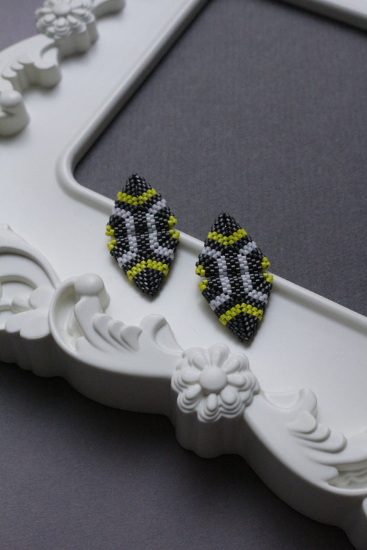 Multicolour Triangle earrings