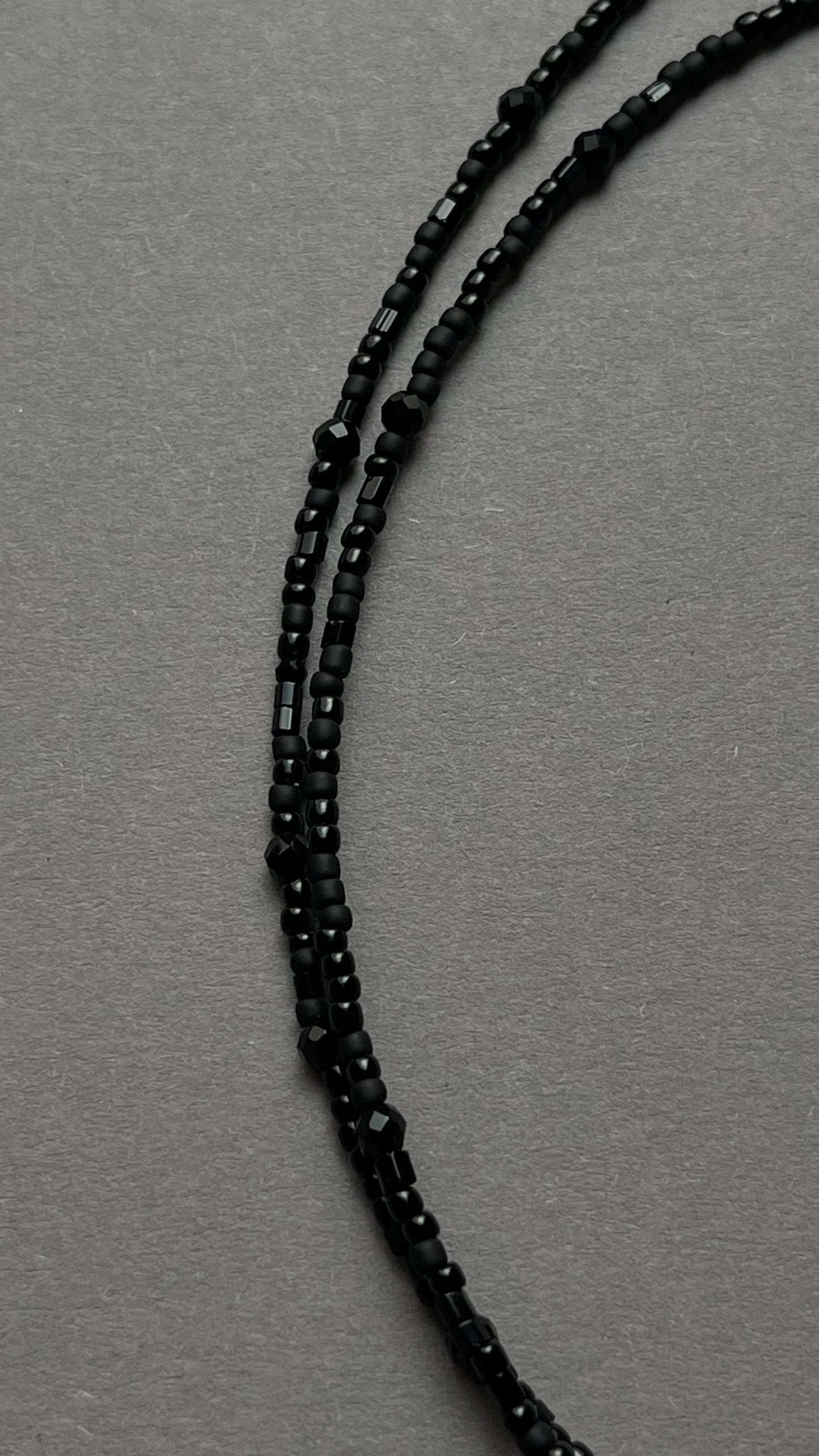 Black double choker