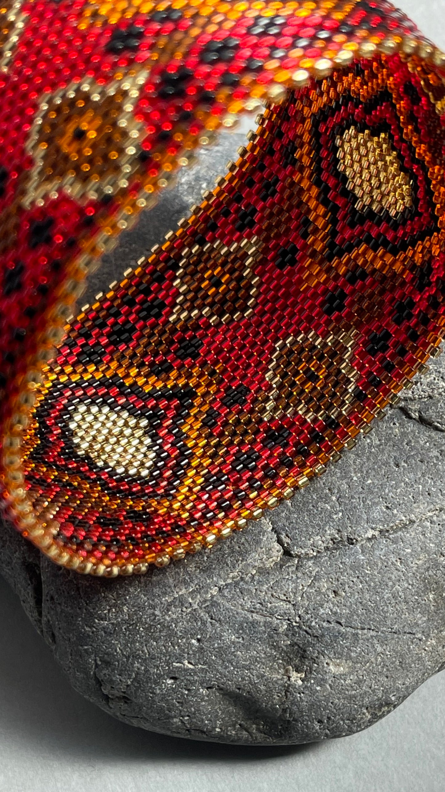 Red Orange Bangle bracelet