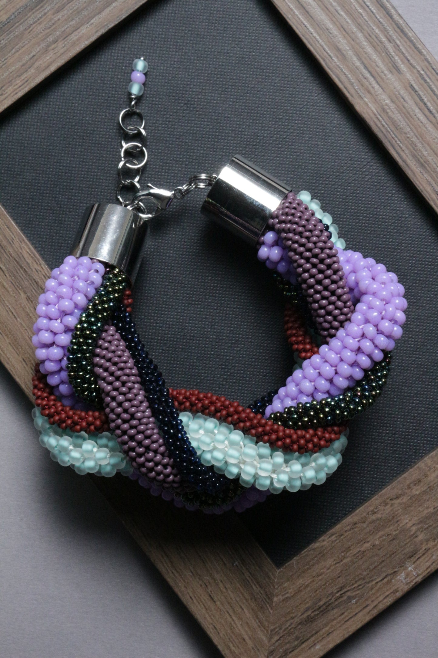 Multicolour Braided Large bracelet
