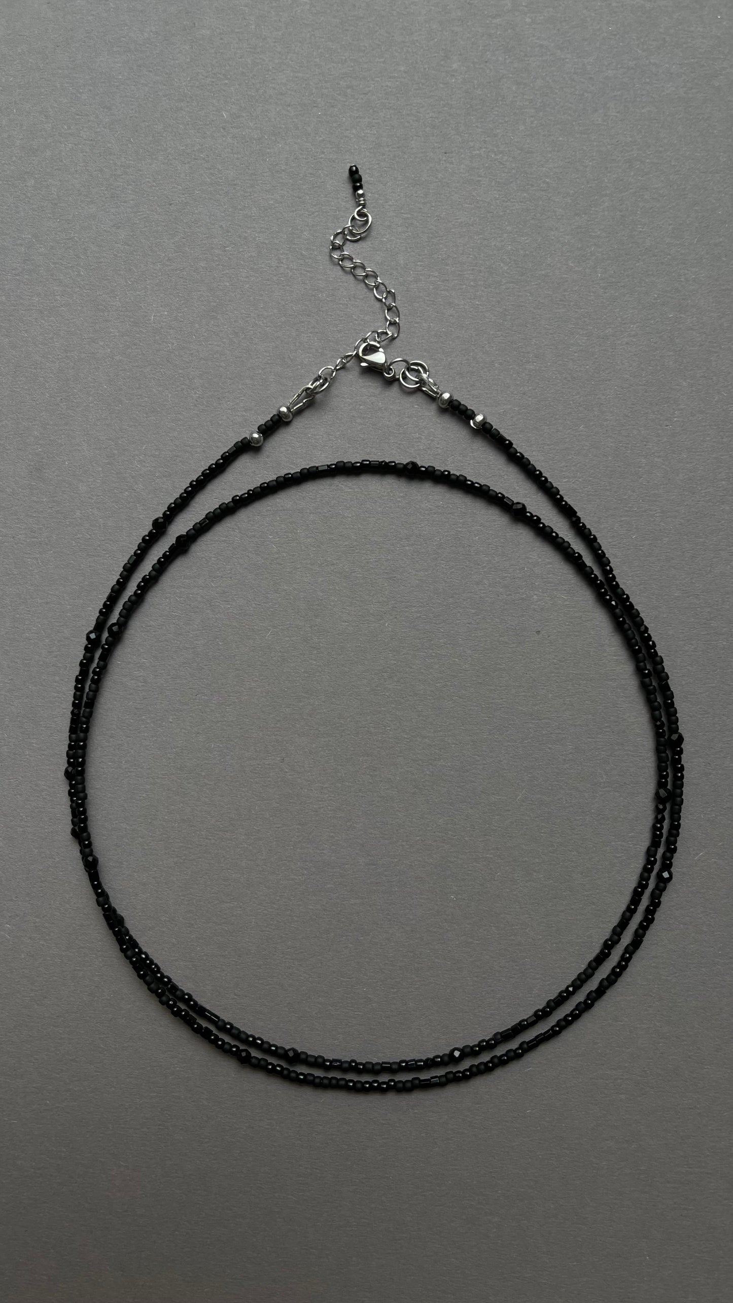 Black double choker