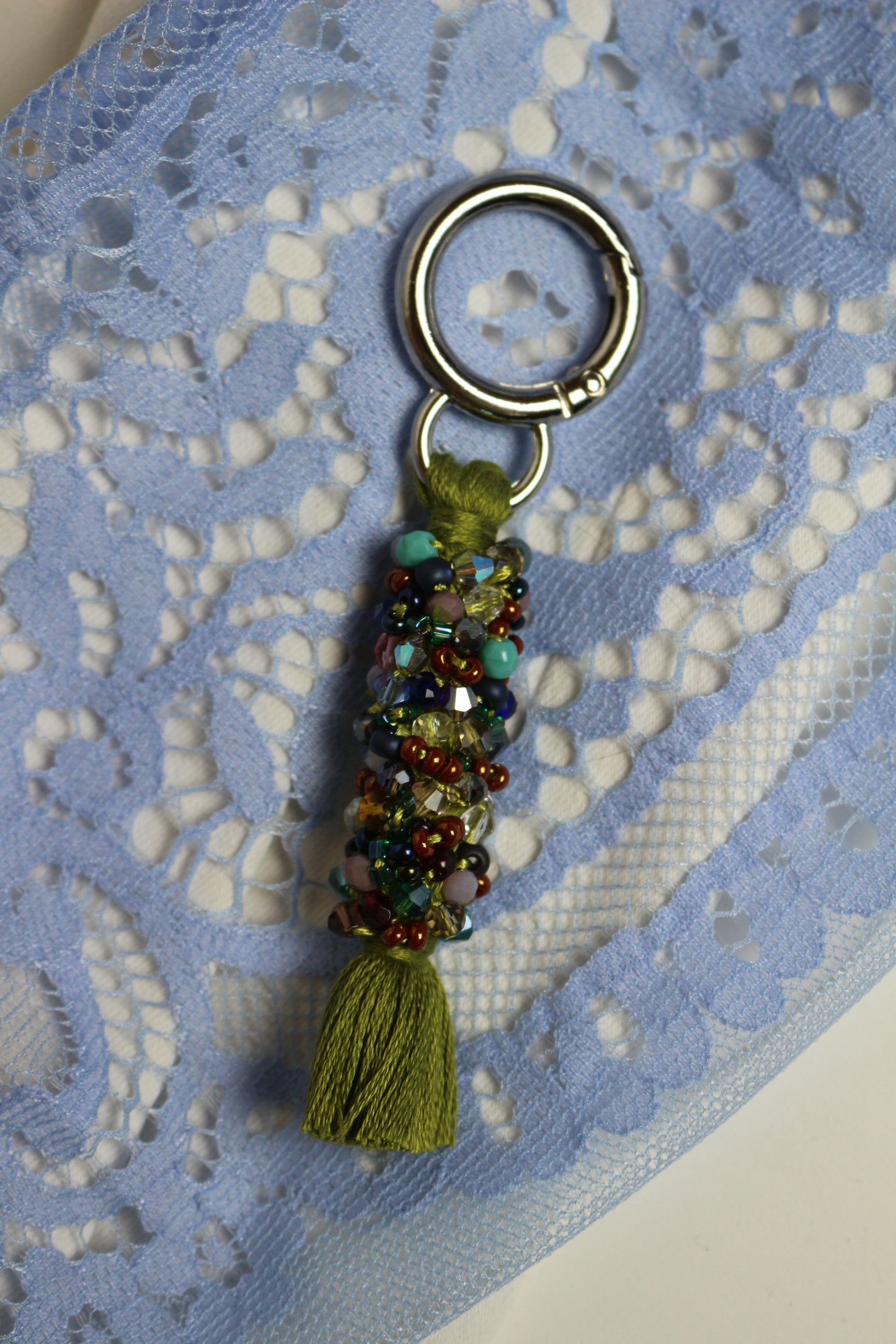 Embroidered keyring