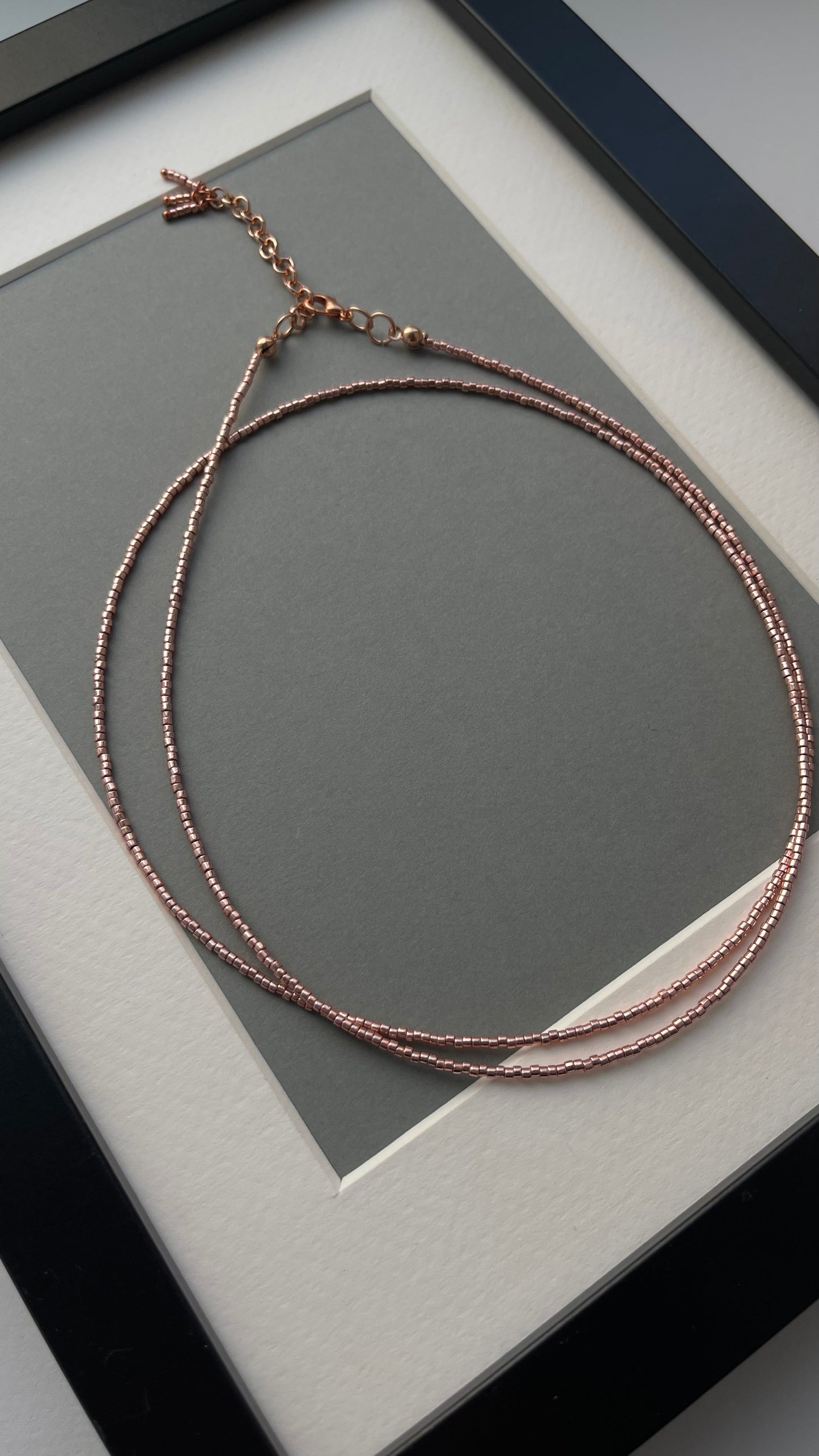 Double Rose Gold choker