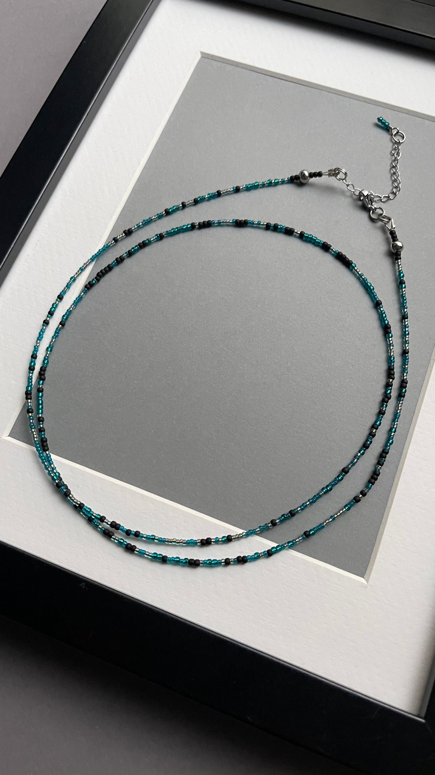 Black and Green Double choker