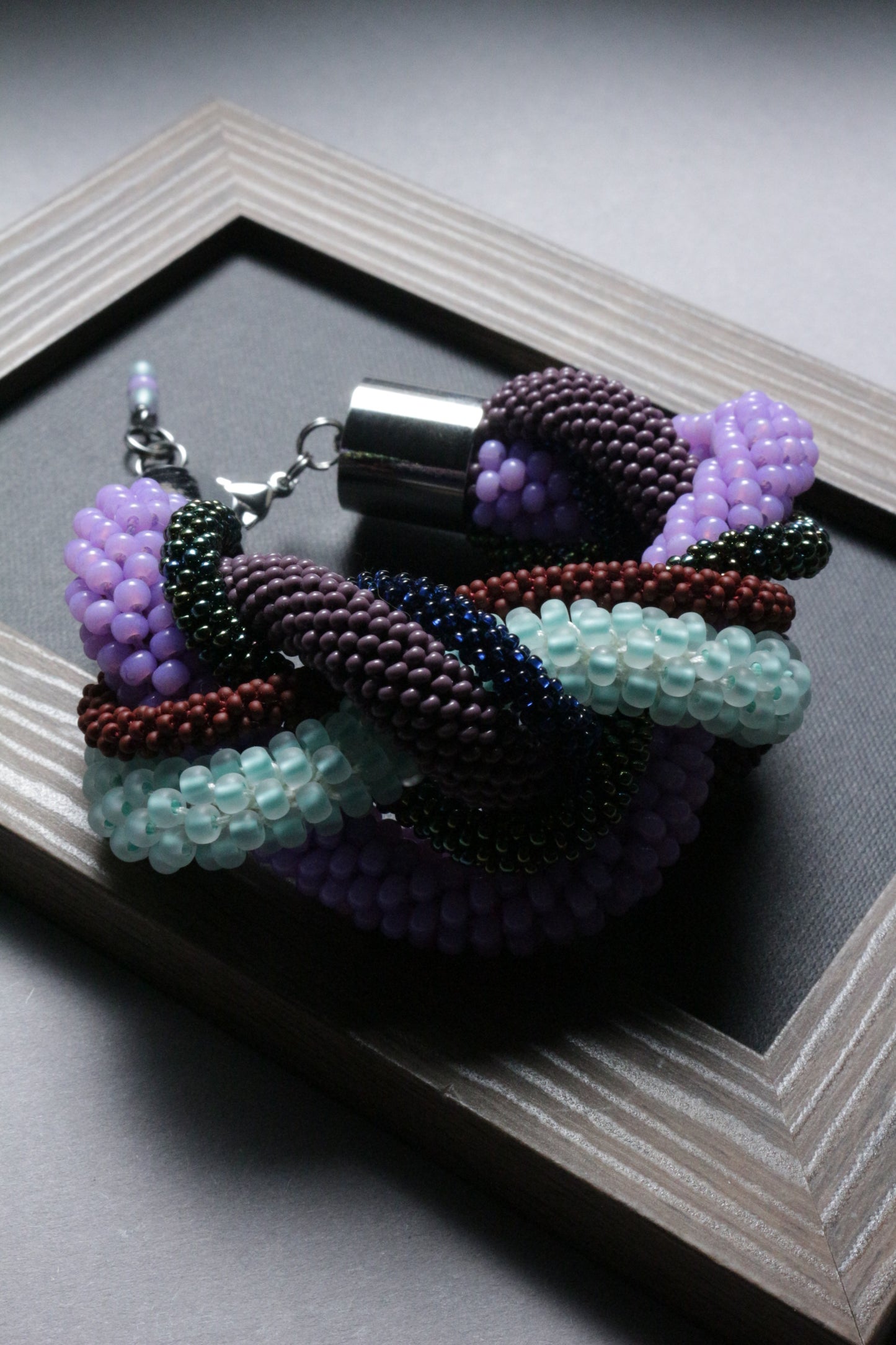 Multicolour Braided Large bracelet