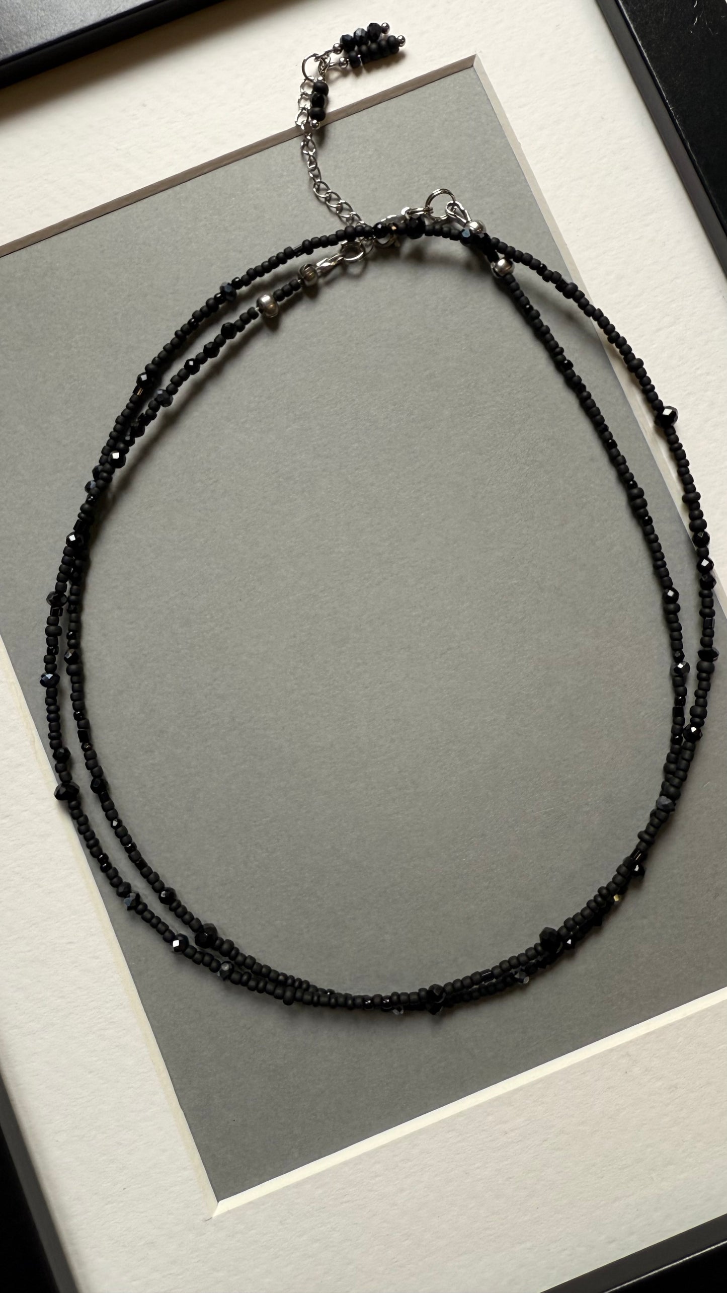 Black double choker