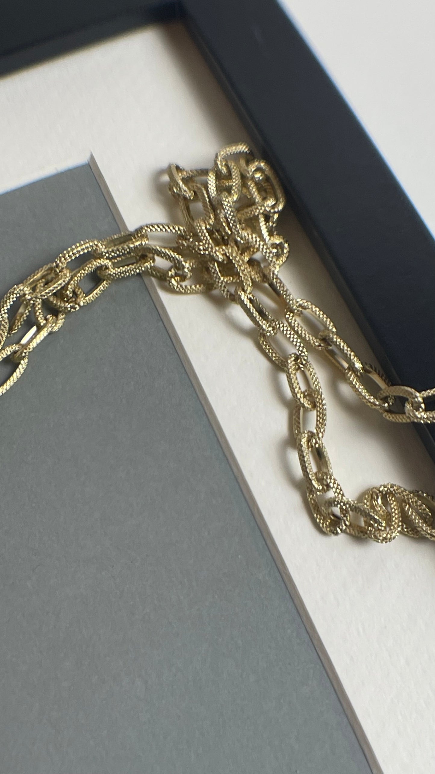 Long Necklace with black beaded element