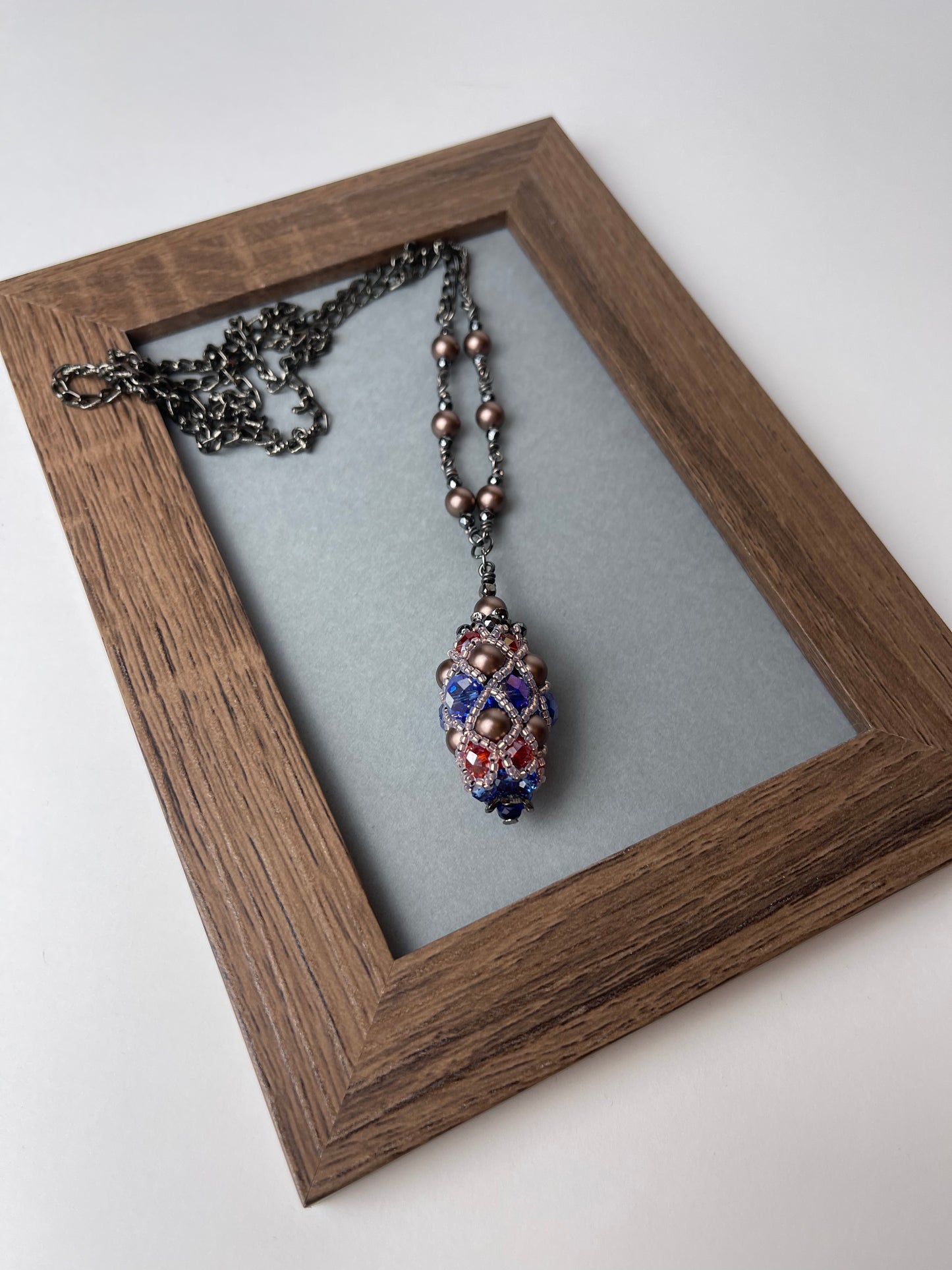 Necklace with beaded element