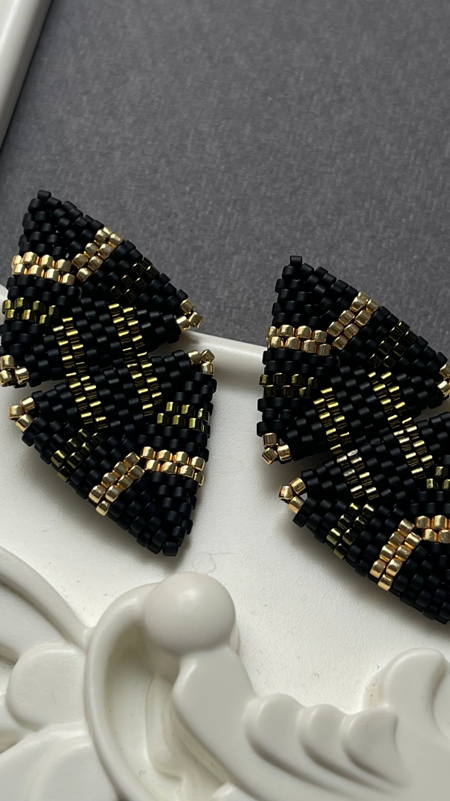 Multicolour Triangle earrings