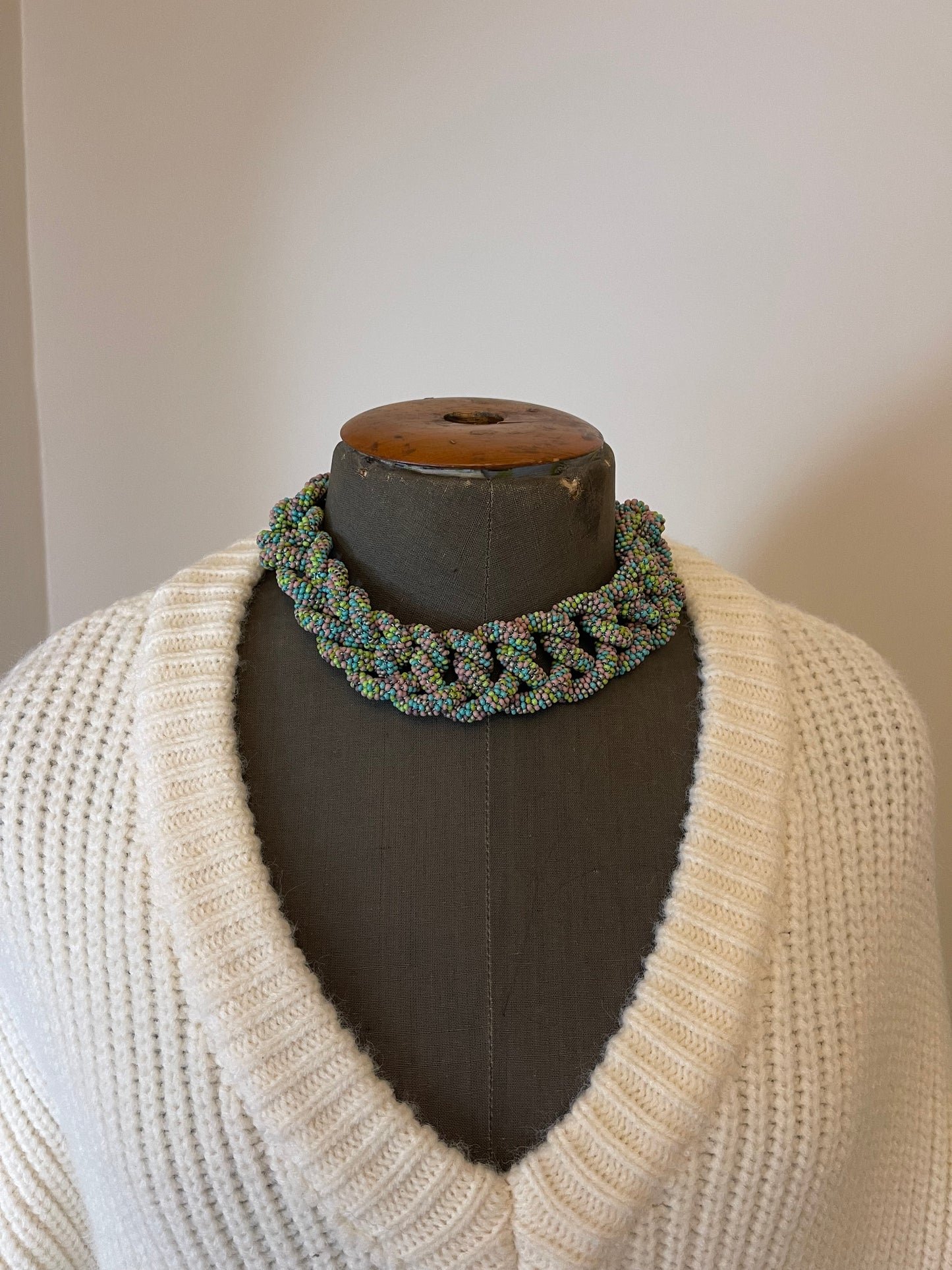 Long Multicolour Necklace - Lariat