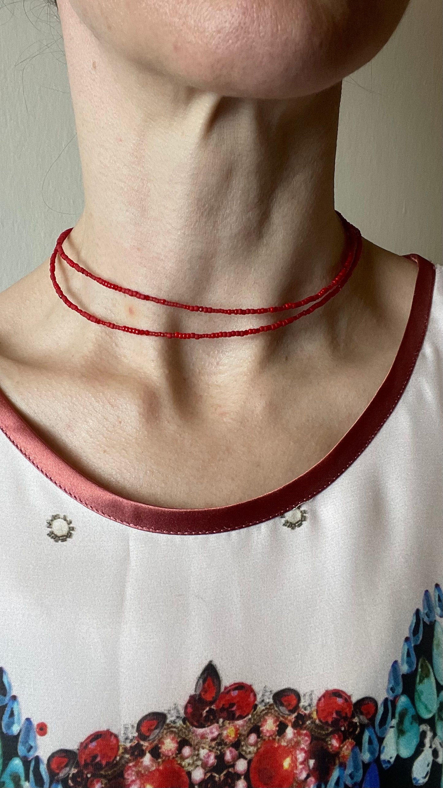 Double red choker