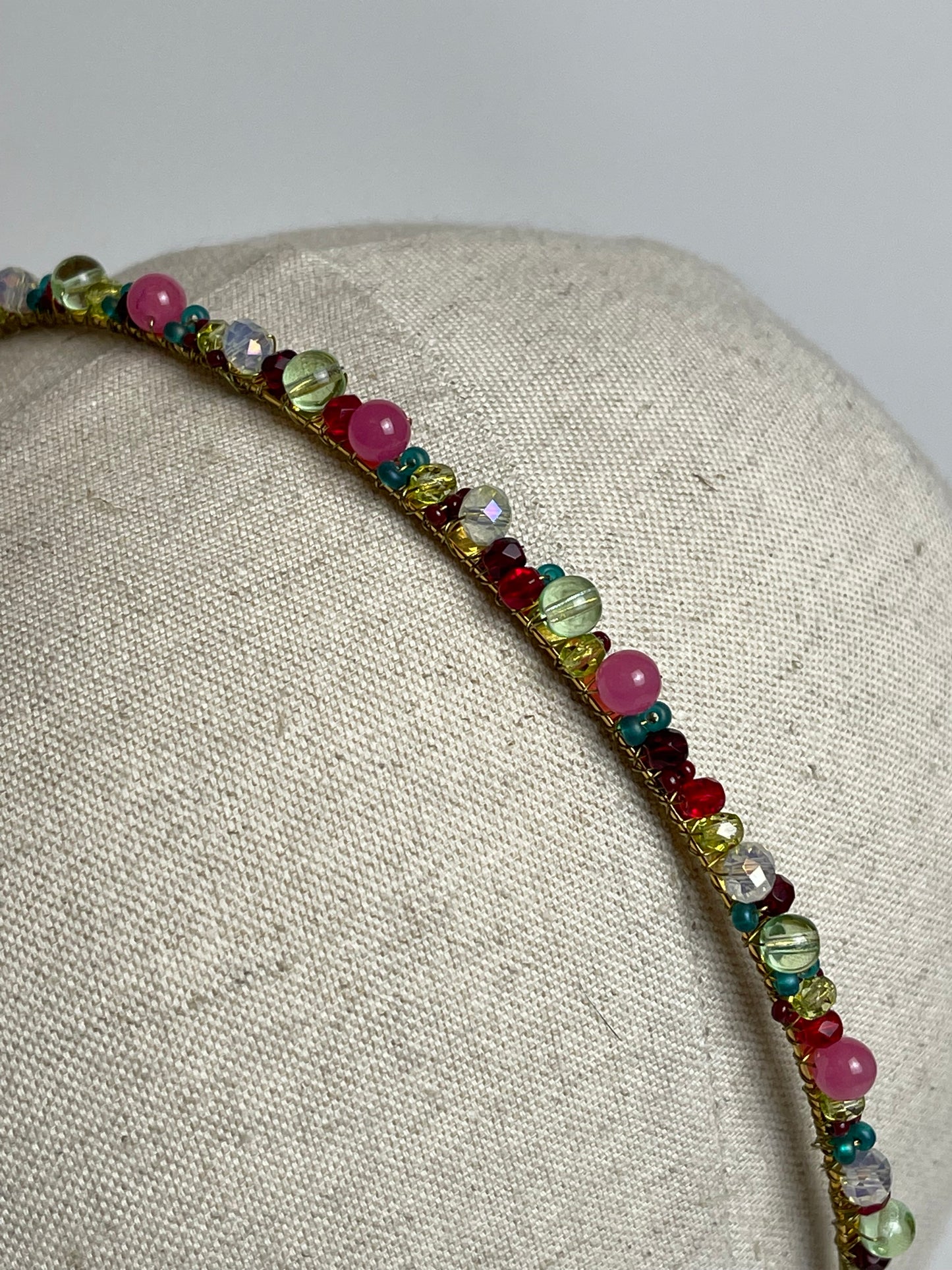 Pink, Green Hair band