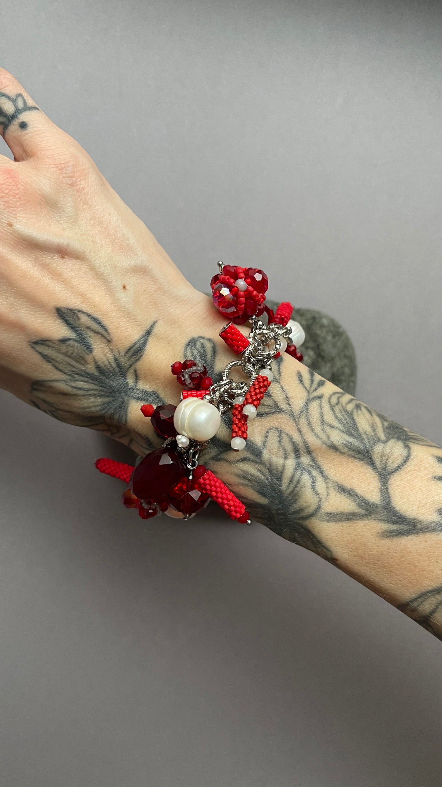 Red Pendant bracelet