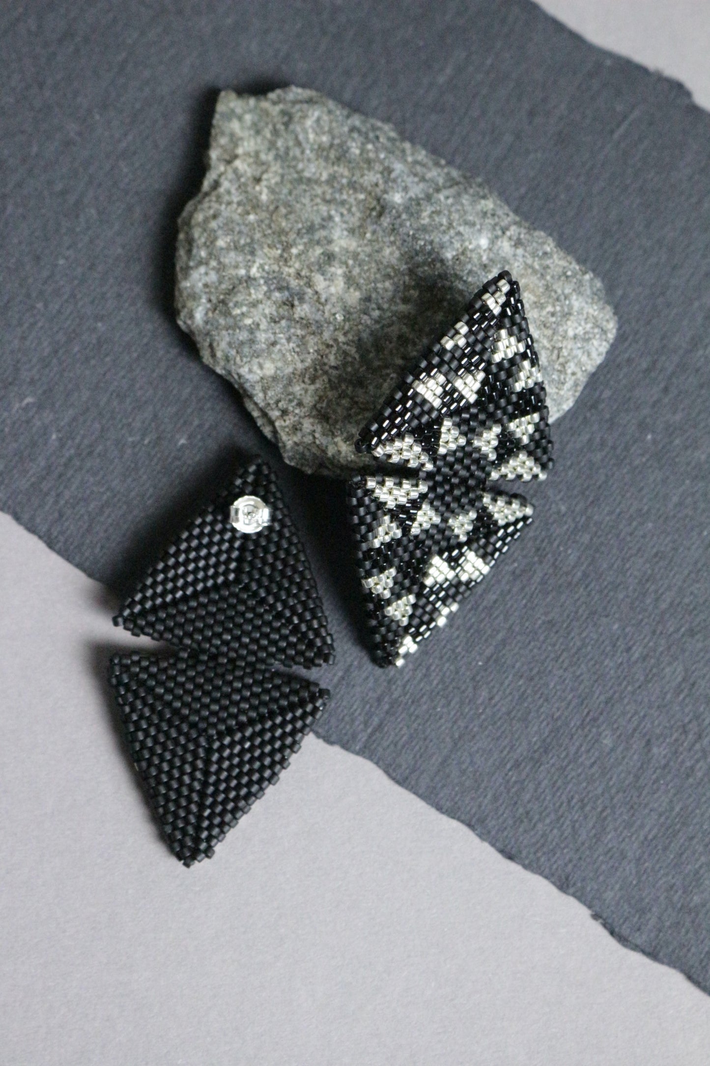 Large Triangle Geometric  earrings