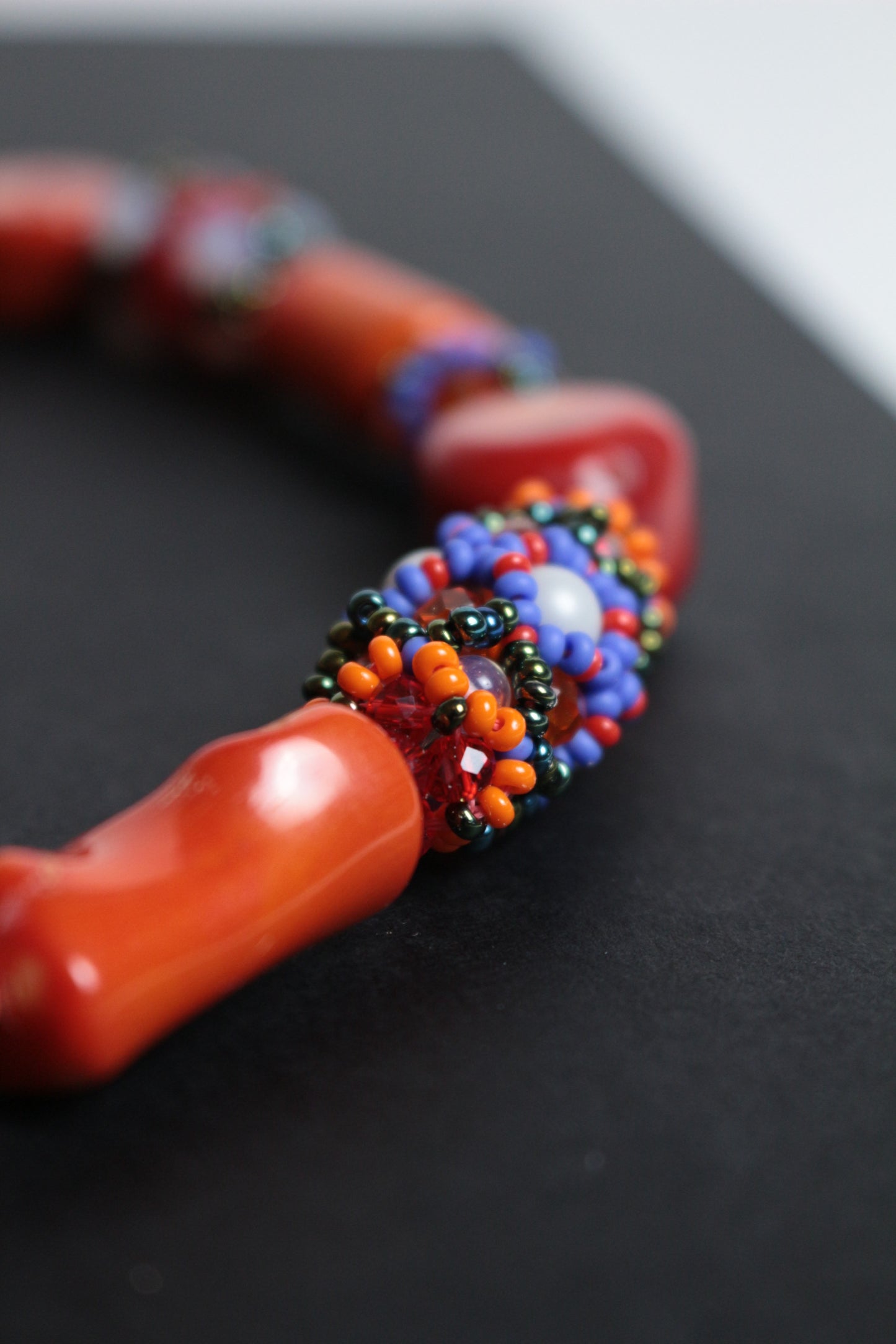 Coral Natural stone Necklace