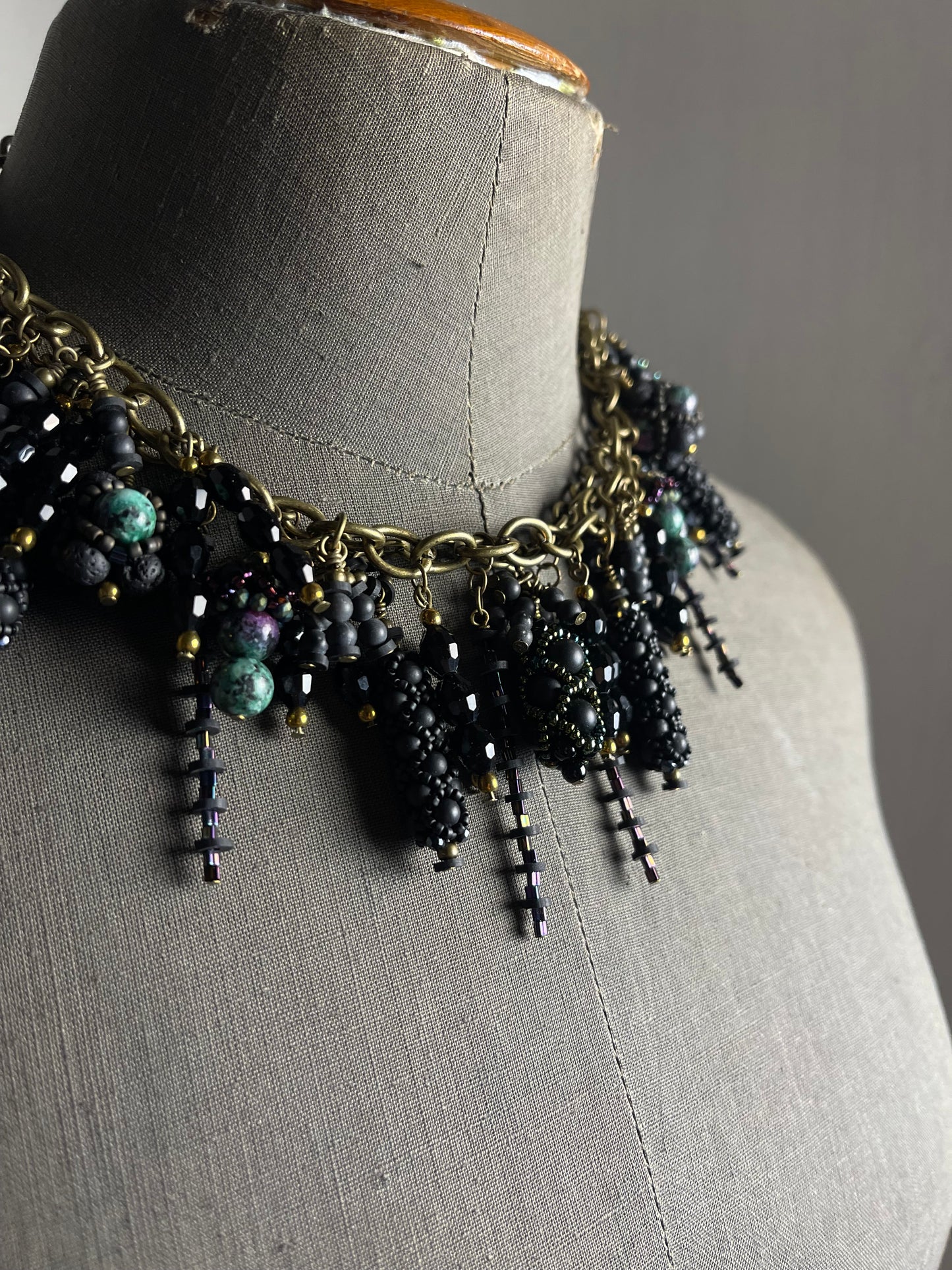 Black Pendant Necklace