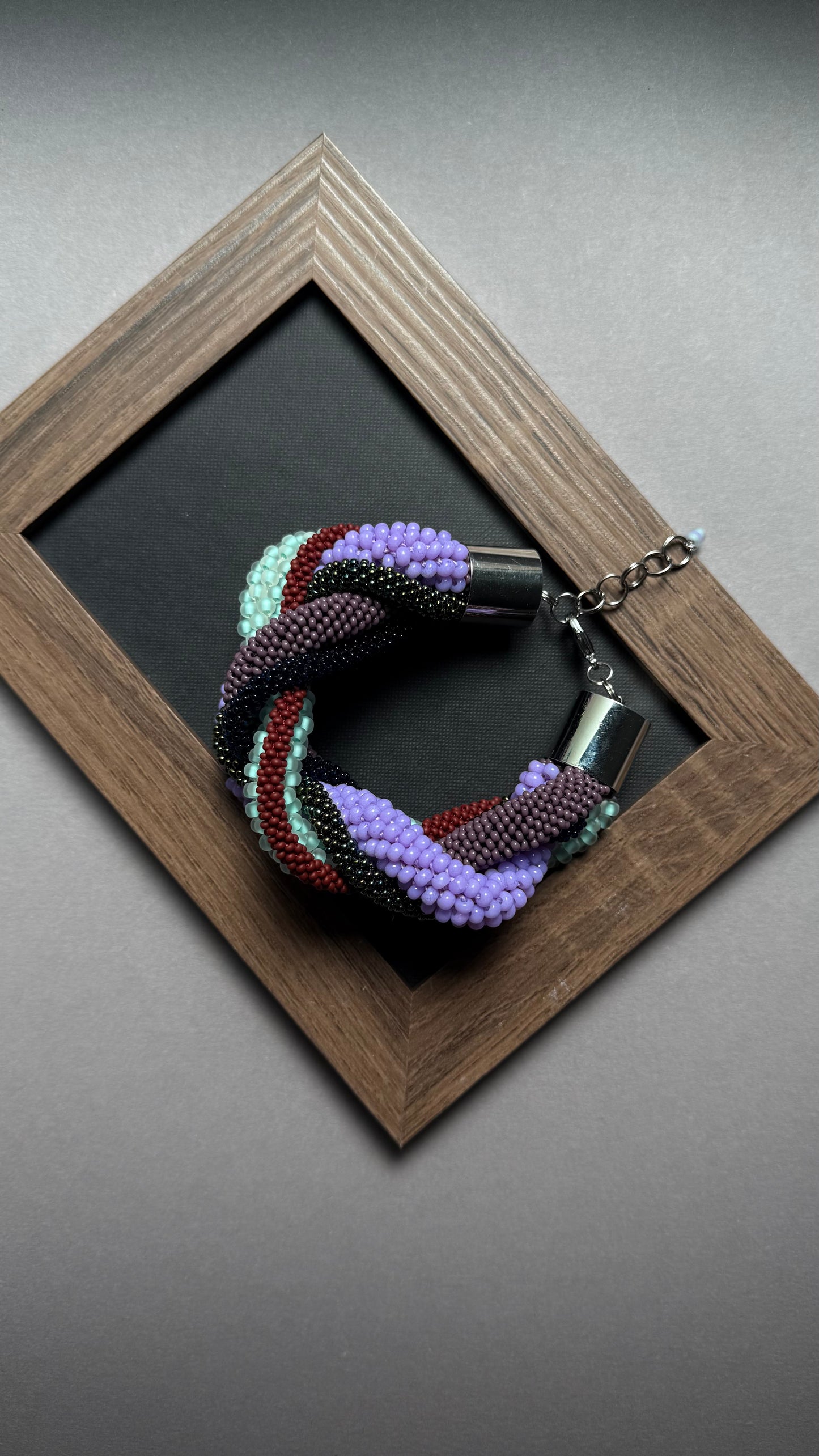 Multicolour Braided Large bracelet