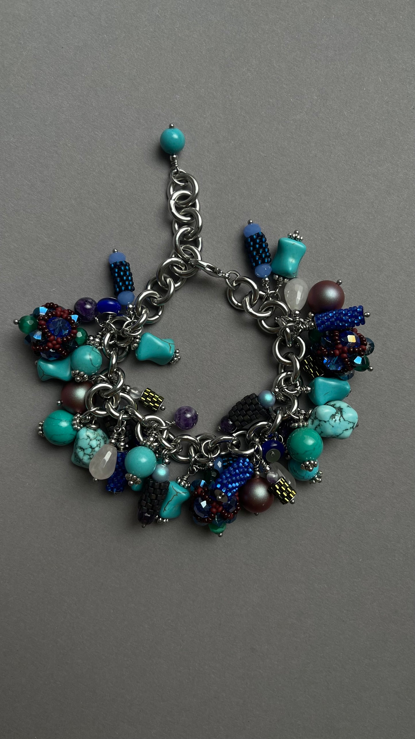 Multicolour Large Pendant Bracelet