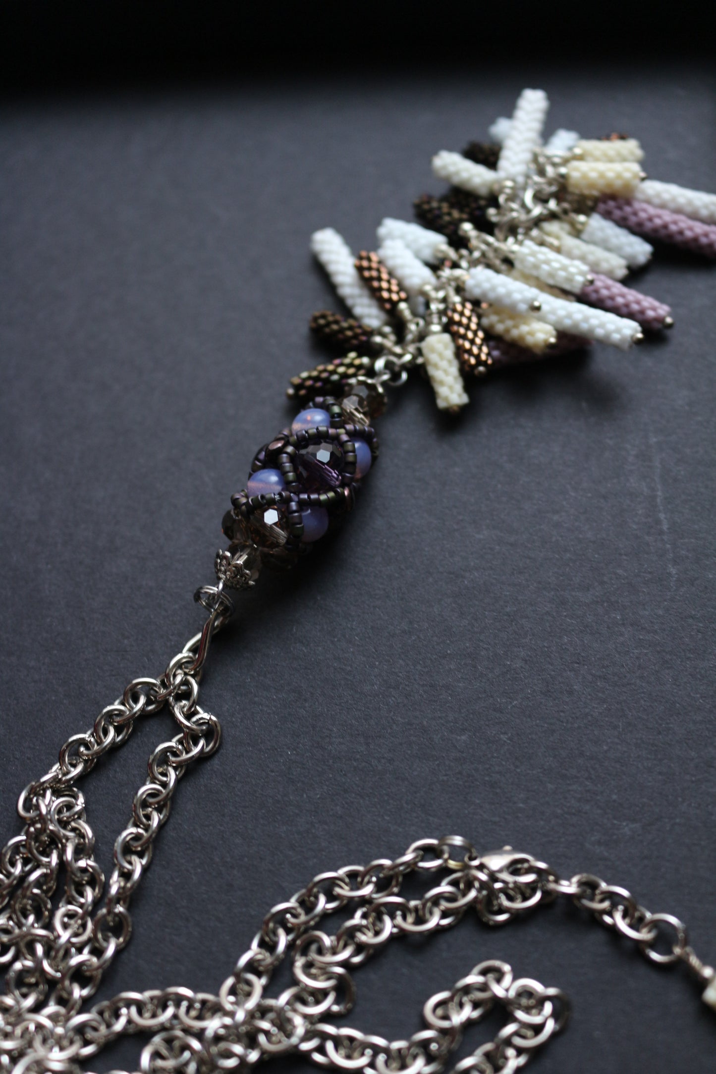 Long Necklace with beaded elements