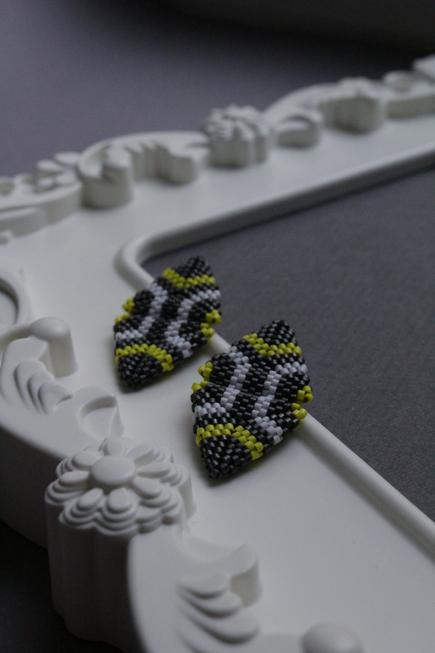 Multicolour Triangle earrings