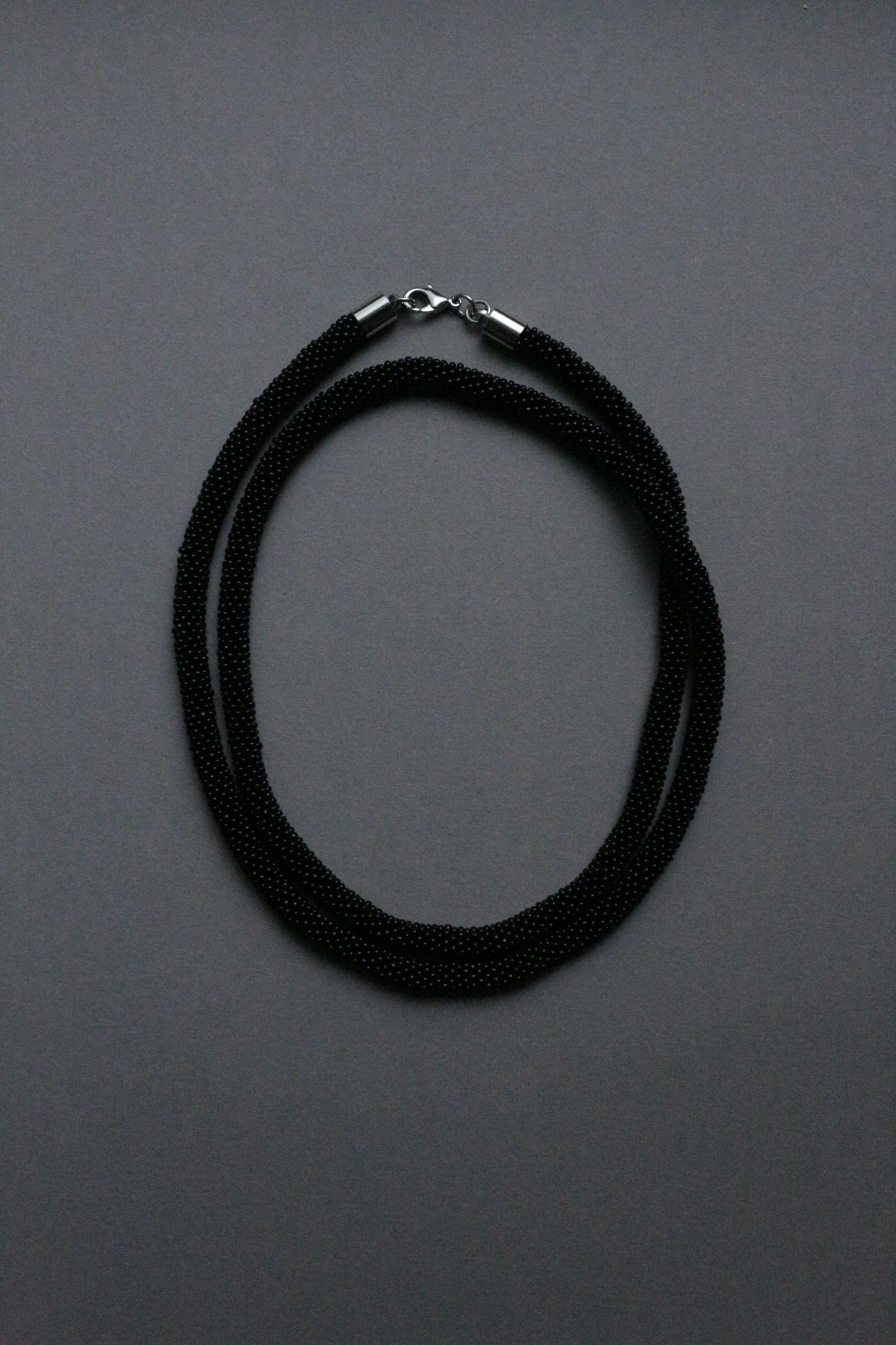 Black double choker