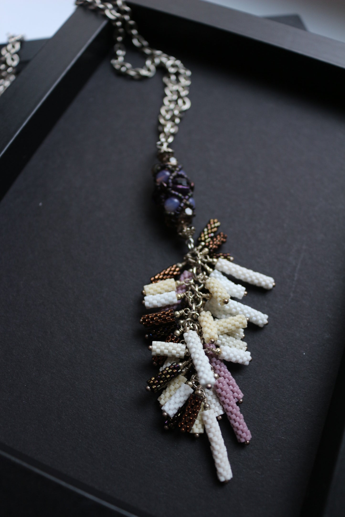 Long Necklace with beaded elements