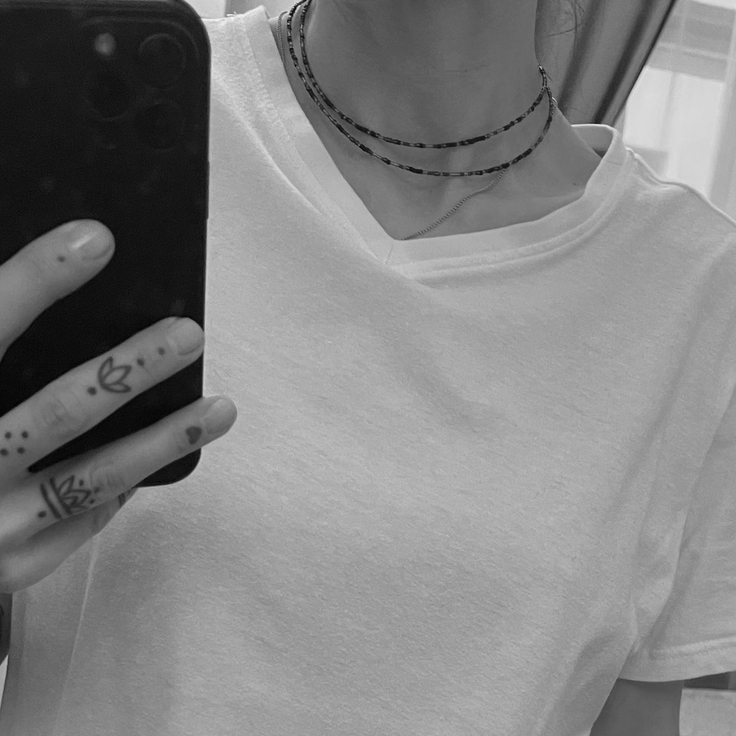 Black double choker