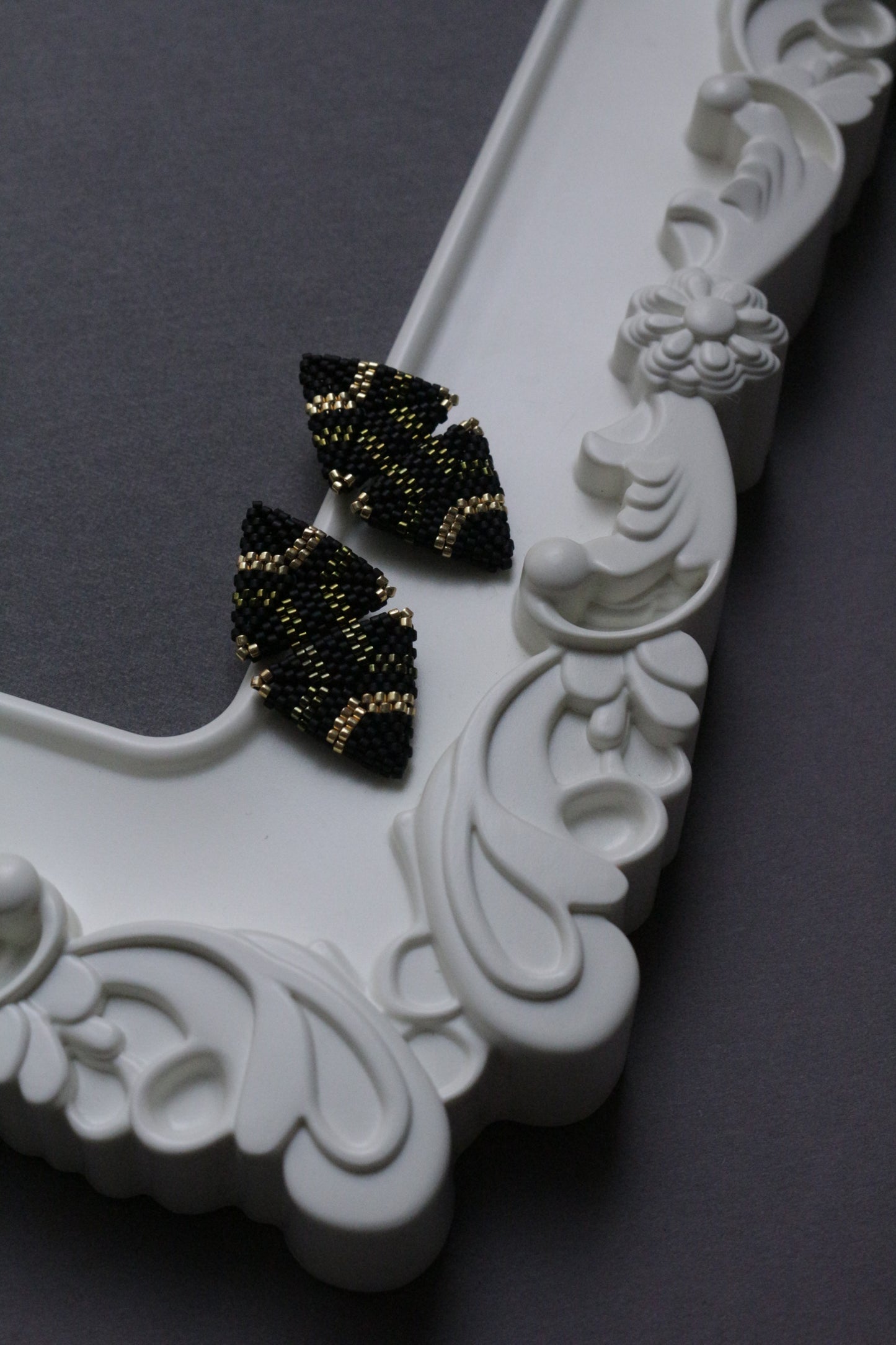 Multicolour Triangle earrings